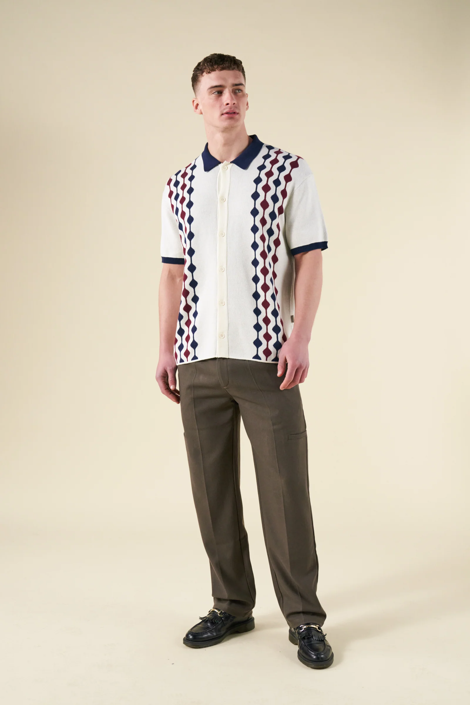 ABBEY KNIT POLO - ECRU - Image 3