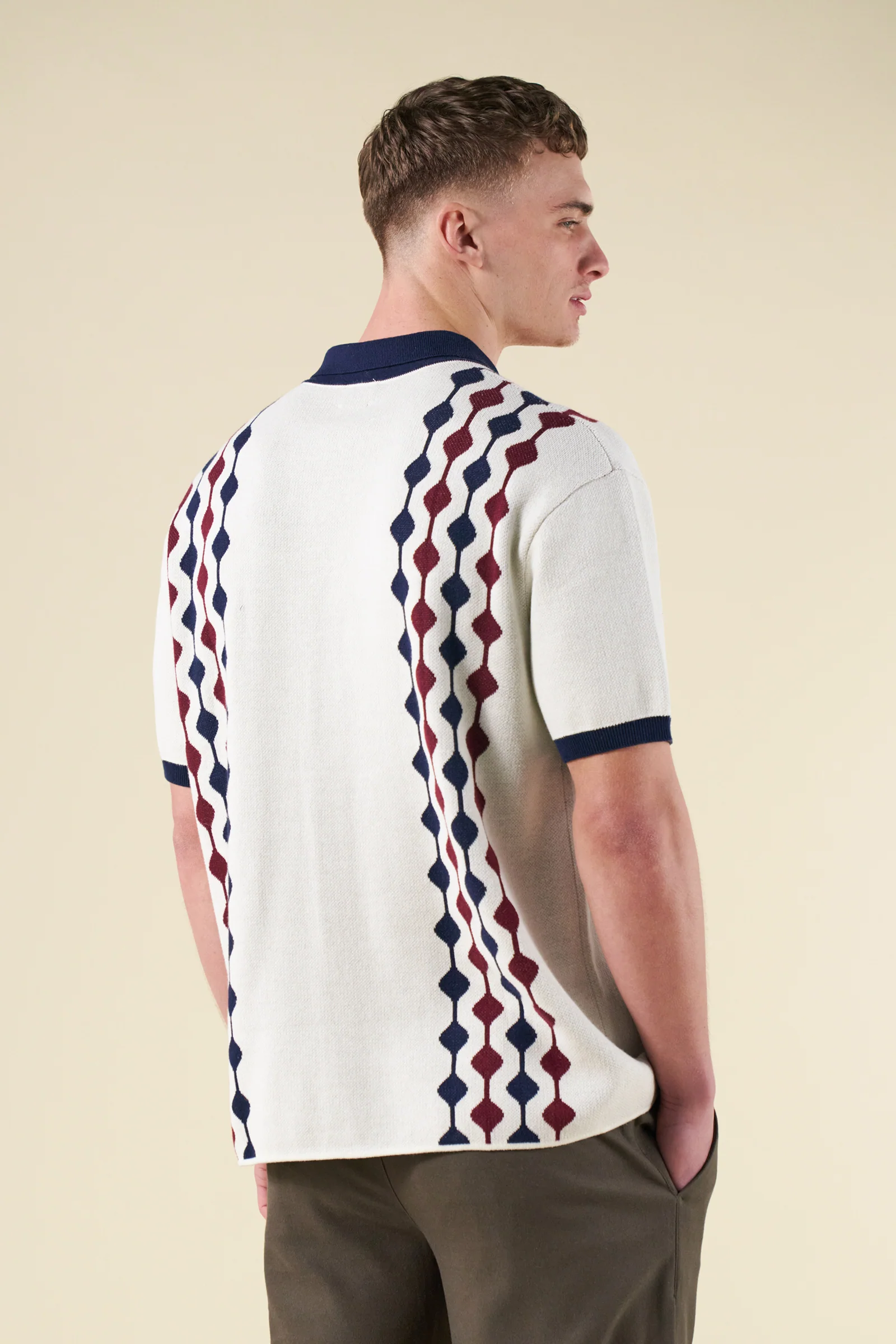 ABBEY KNIT POLO - ECRU - Image 4