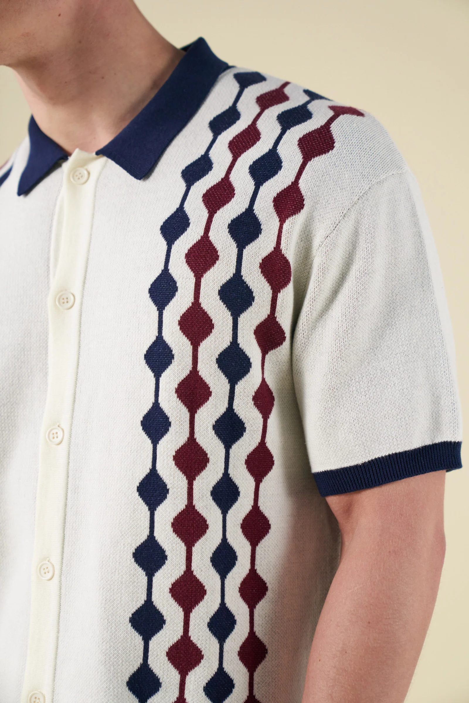 ABBEY KNIT POLO - ECRU - Image 5