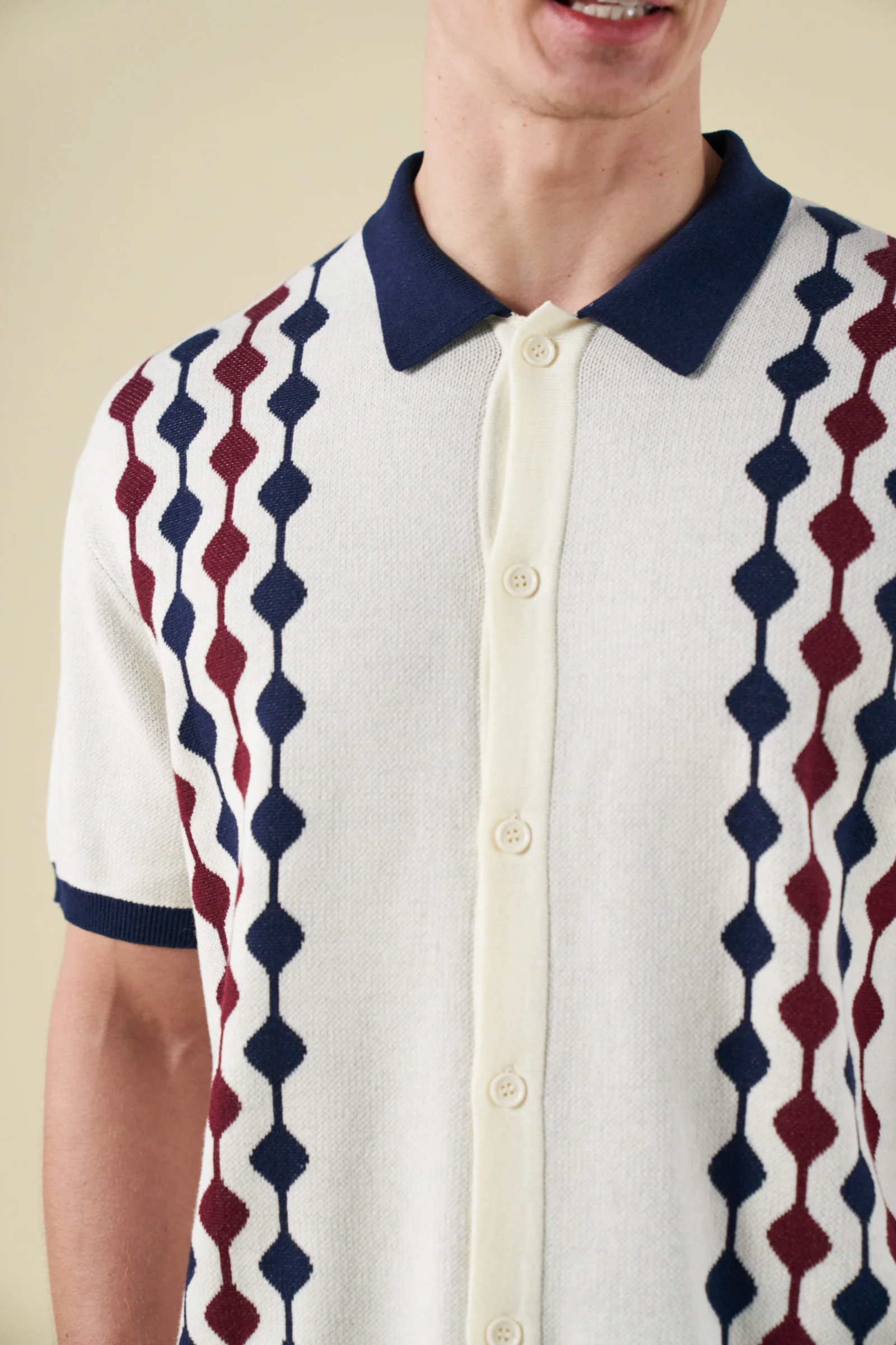 ABBEY KNIT POLO - ECRU - Image 7