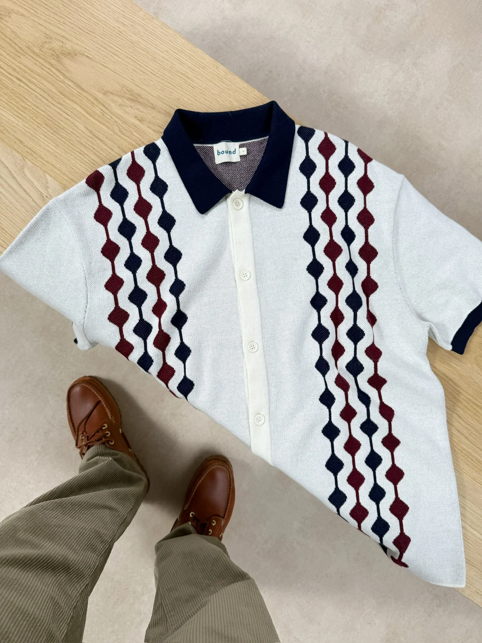 ABBEY KNIT POLO - ECRU - Image 8