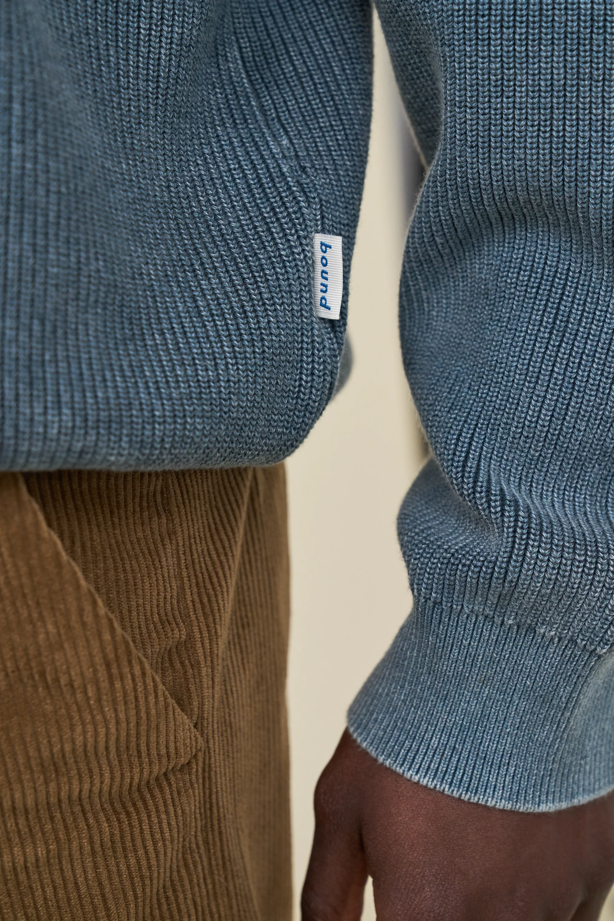 ACID WASHED CREWNECK SWEATER - AGAVE - Image 6