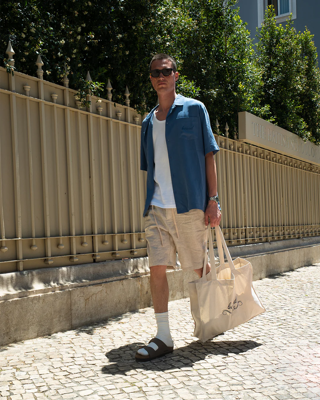 ALFAMA LINEN SHORTS - SAND - Image 7