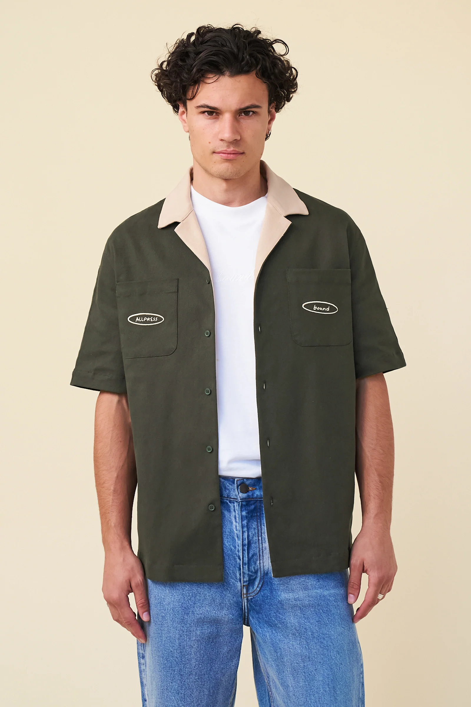 ALLPRESS X BOUND 'JOE' HEAVY CANVAS BOWLING SHIRT