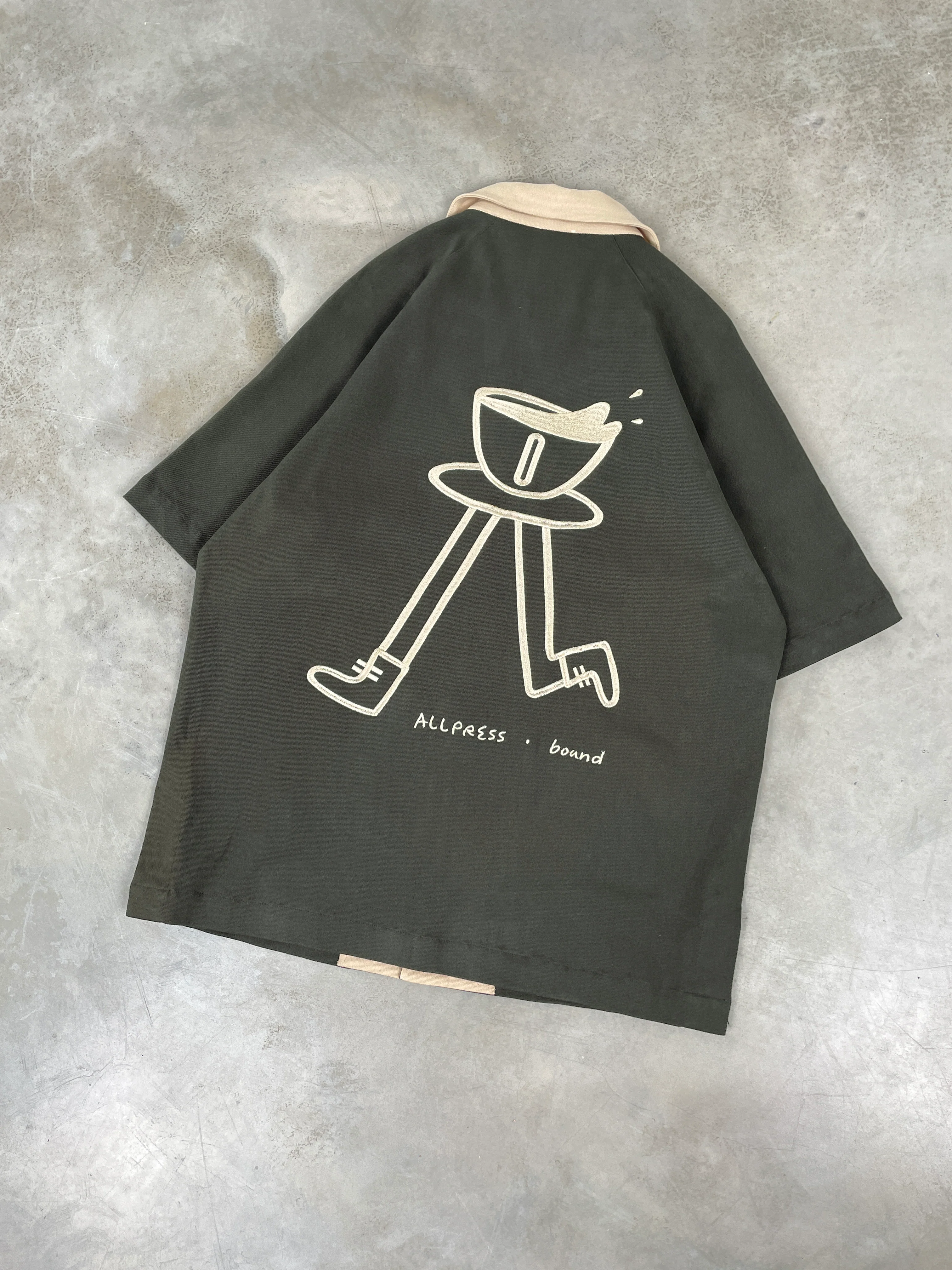ALLPRESS X BOUND 'JOE' HEAVY CANVAS BOWLING SHIRT - Image 10