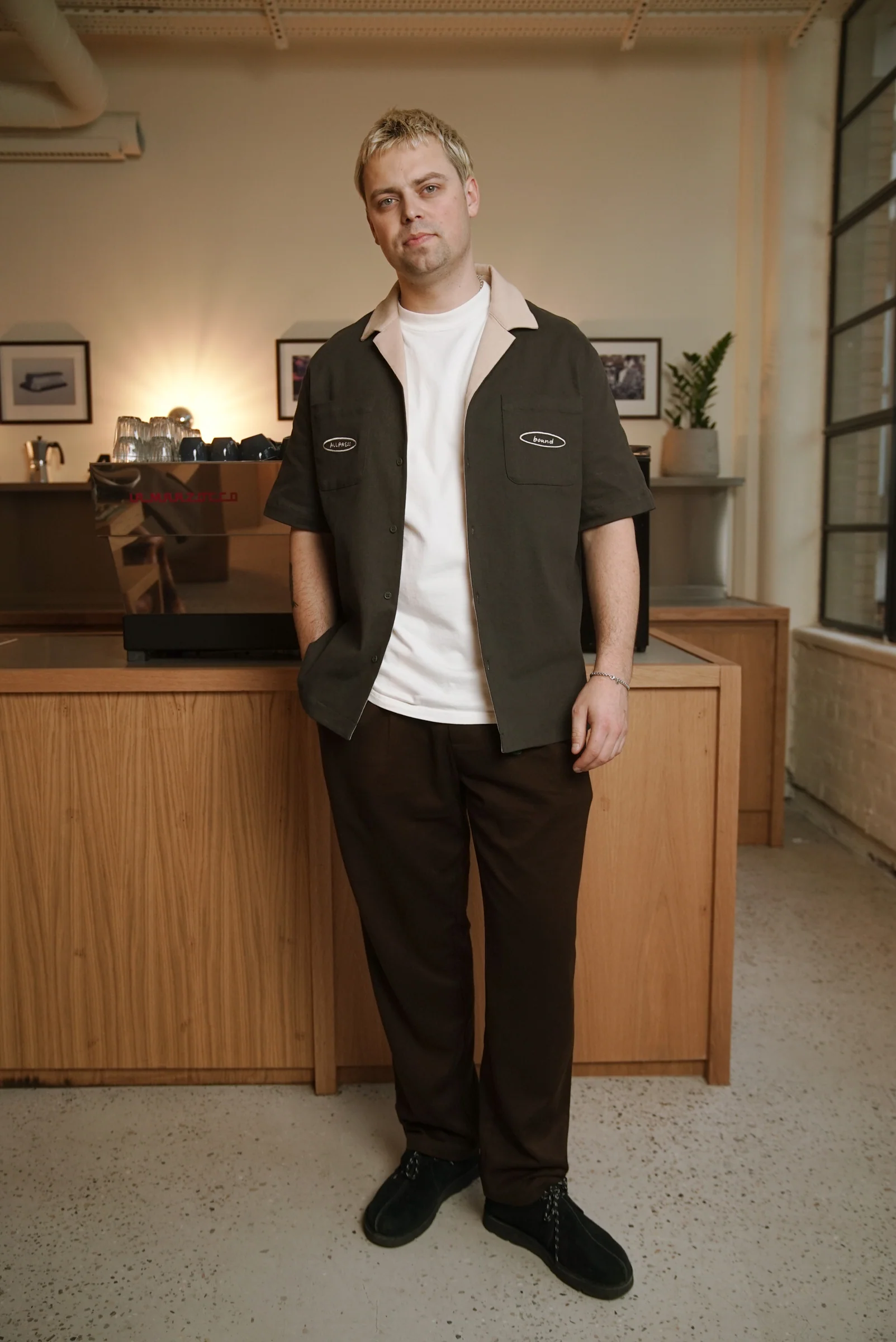 ALLPRESS X BOUND 'JOE' HEAVY CANVAS BOWLING SHIRT - Image 3