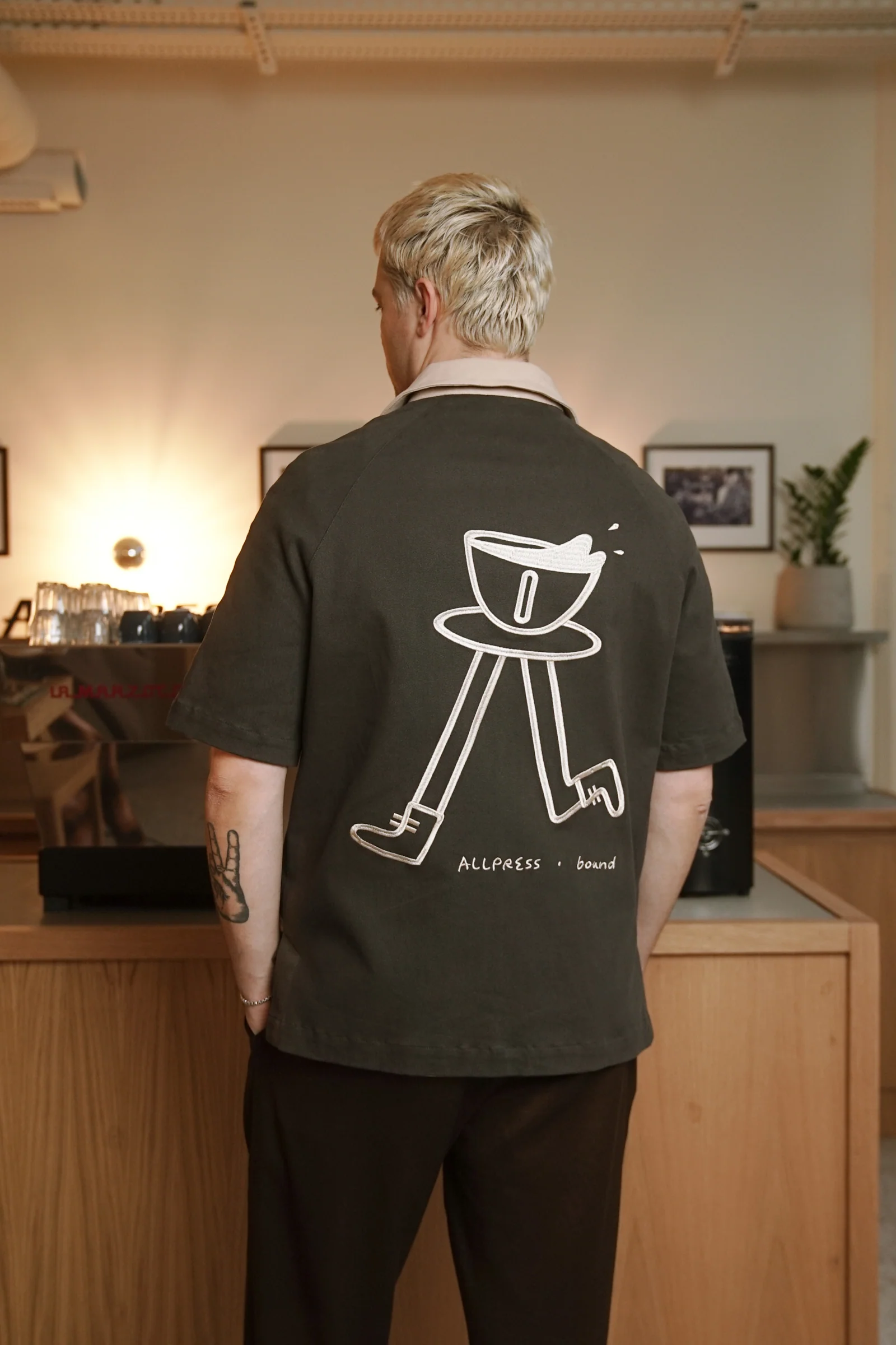 ALLPRESS X BOUND 'JOE' HEAVY CANVAS BOWLING SHIRT - Image 6
