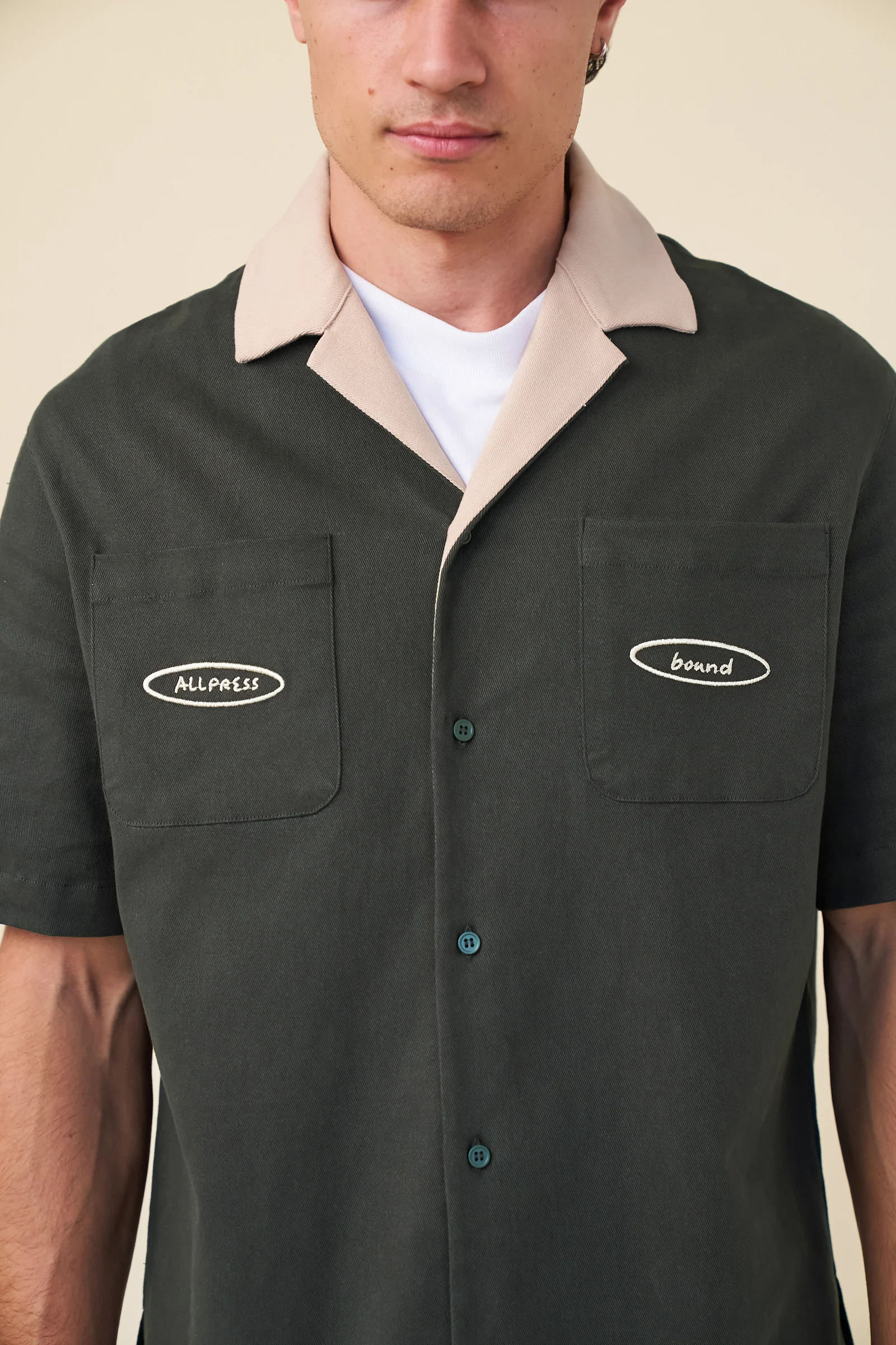ALLPRESS X BOUND 'JOE' HEAVY CANVAS BOWLING SHIRT - Image 7