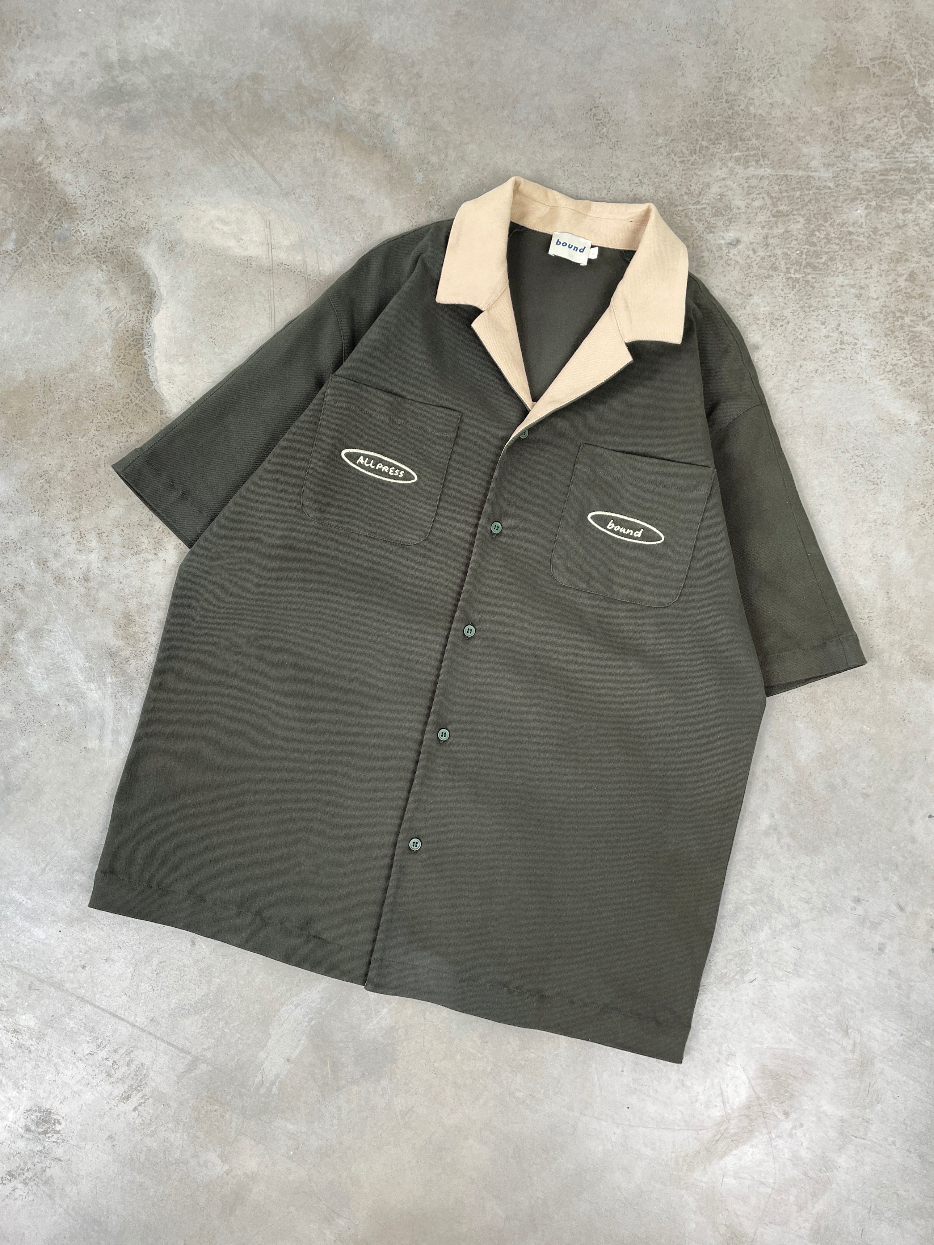 ALLPRESS X BOUND 'JOE' HEAVY CANVAS BOWLING SHIRT - Image 9