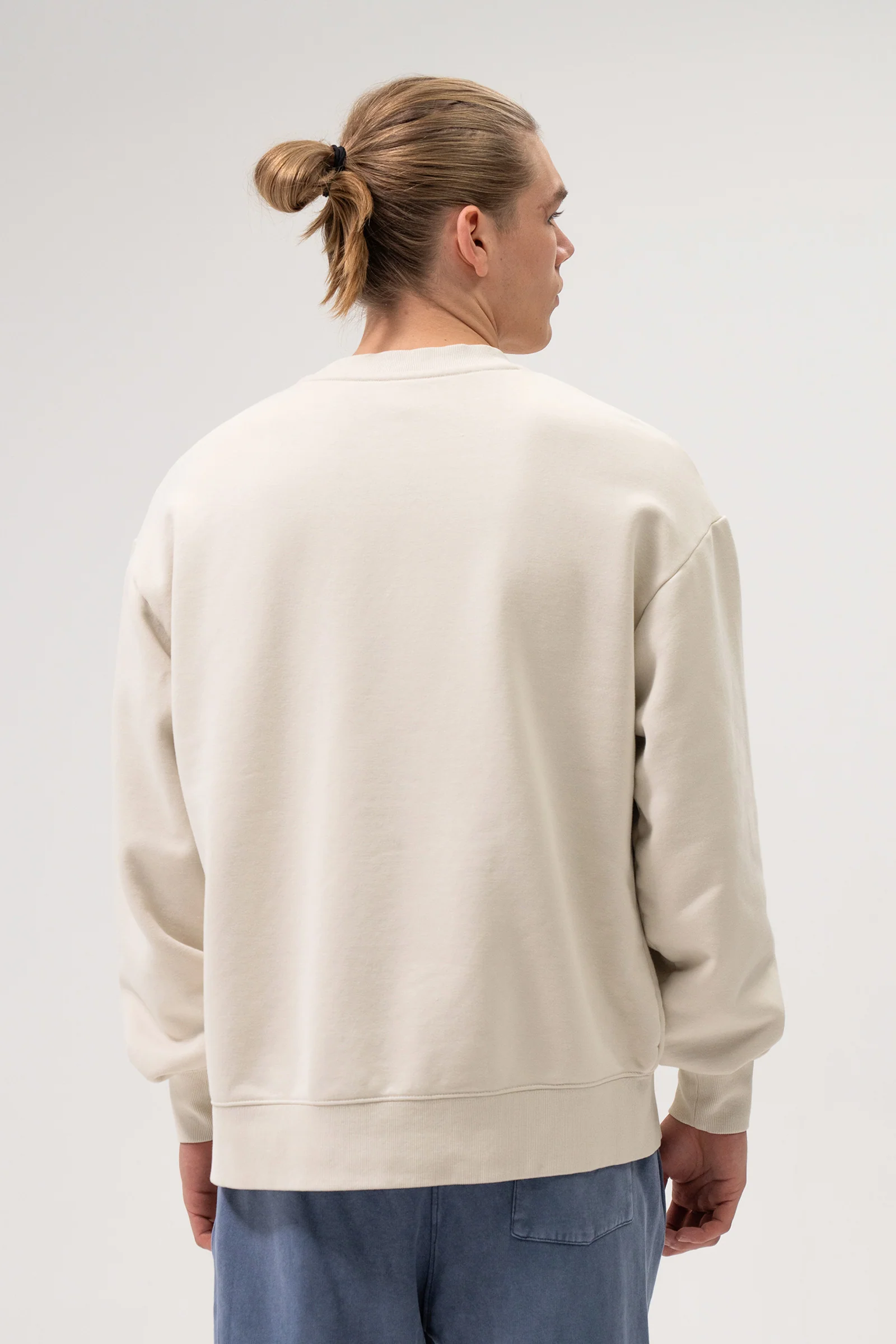 ALPINE RETRO WASHED SWEATER - CREAM - Image 4