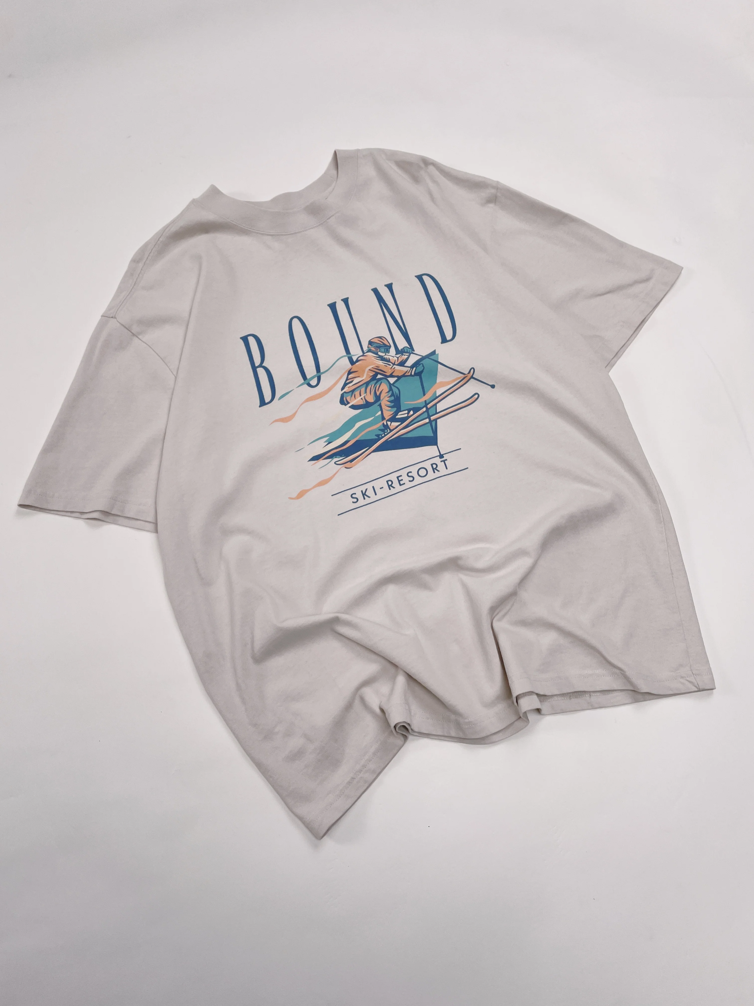 ALPINE RETRO WASHED TEE - STONE - Image 8