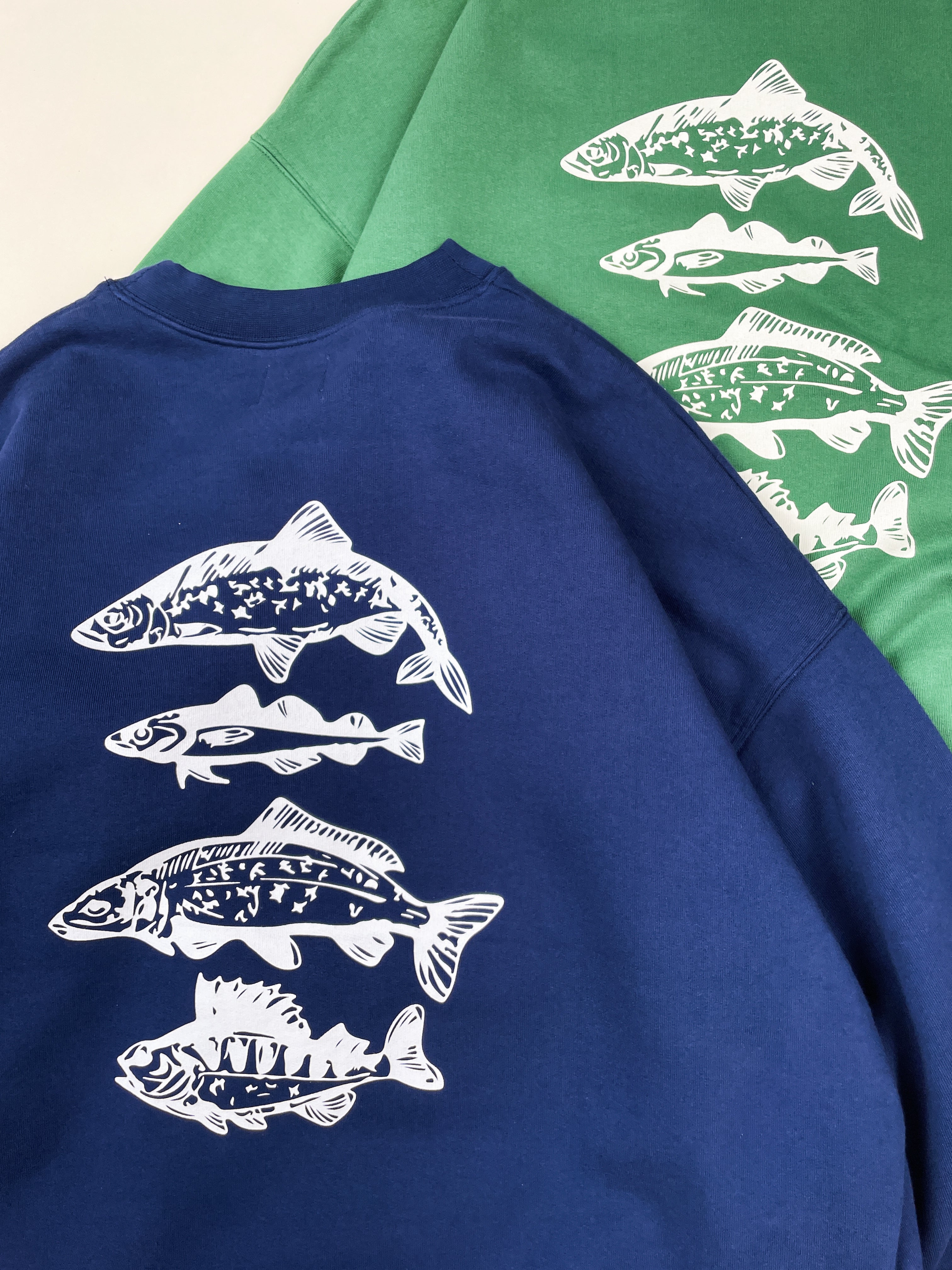 ANGLING CLUB SWEATER - MID GREEN - Image 8