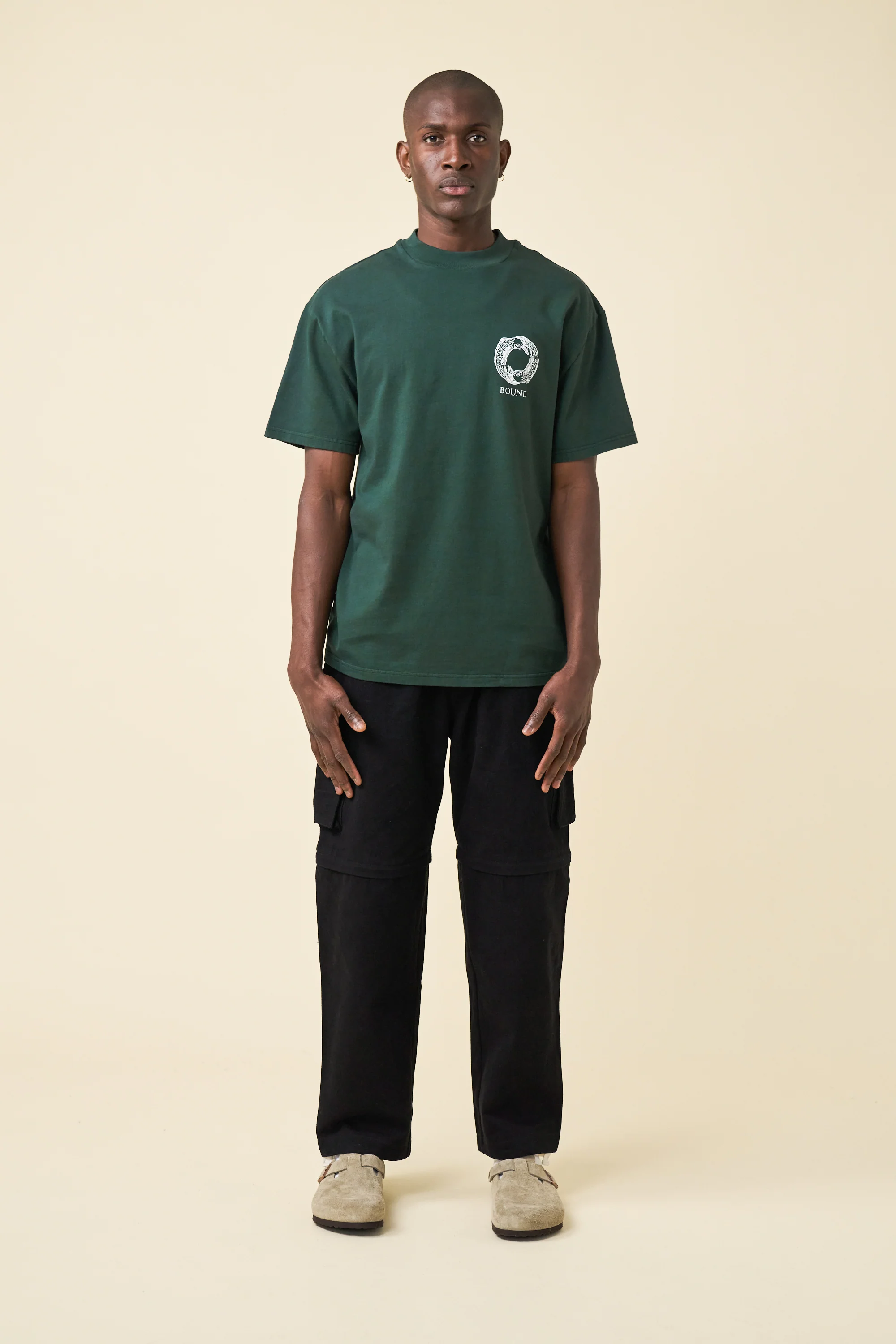 ANGLING CREST TEE - FOREST GREEN - Image 4