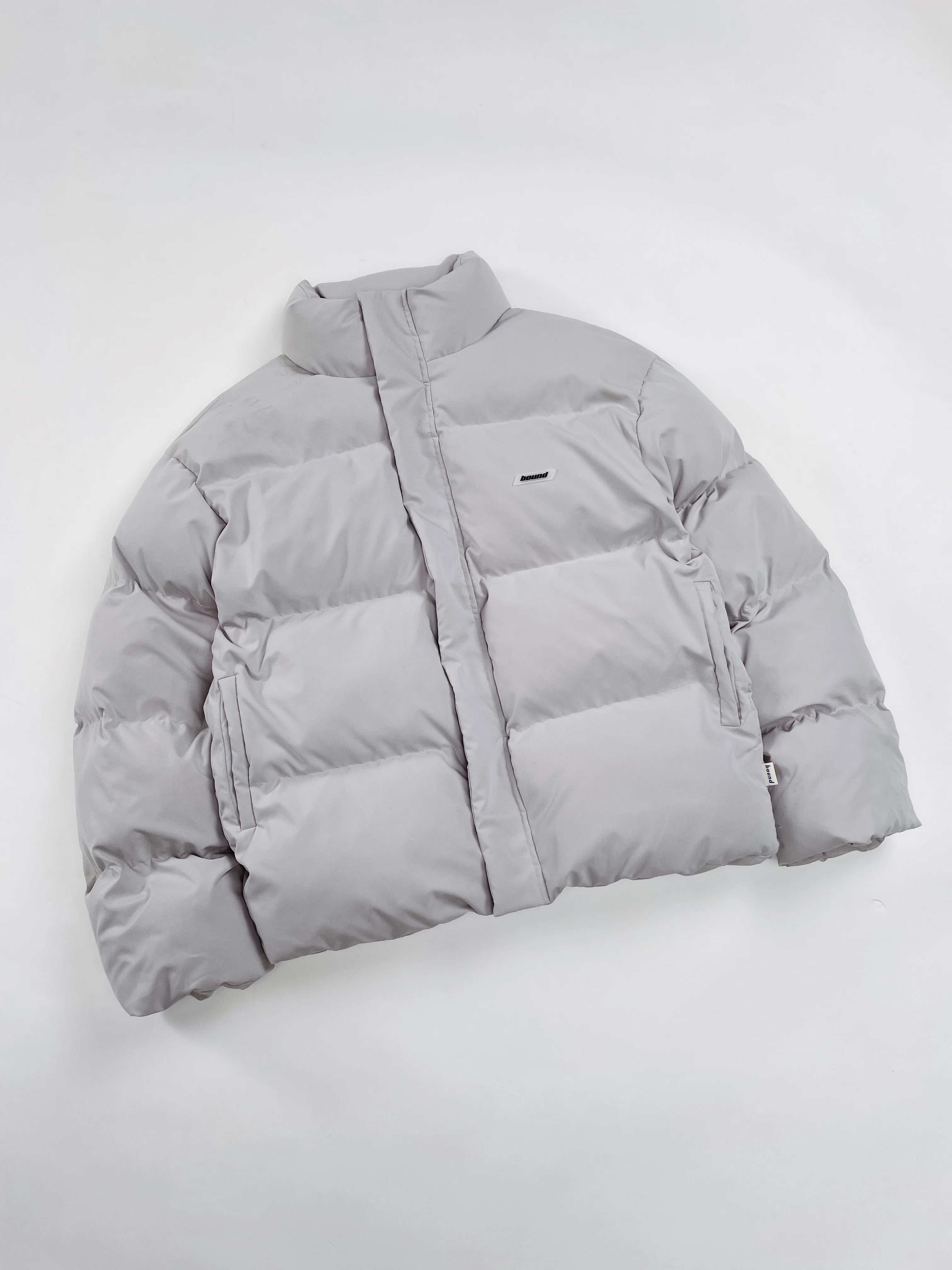 ARCTIC PADDED PUFFER COAT - DOVE GREY - Image 10