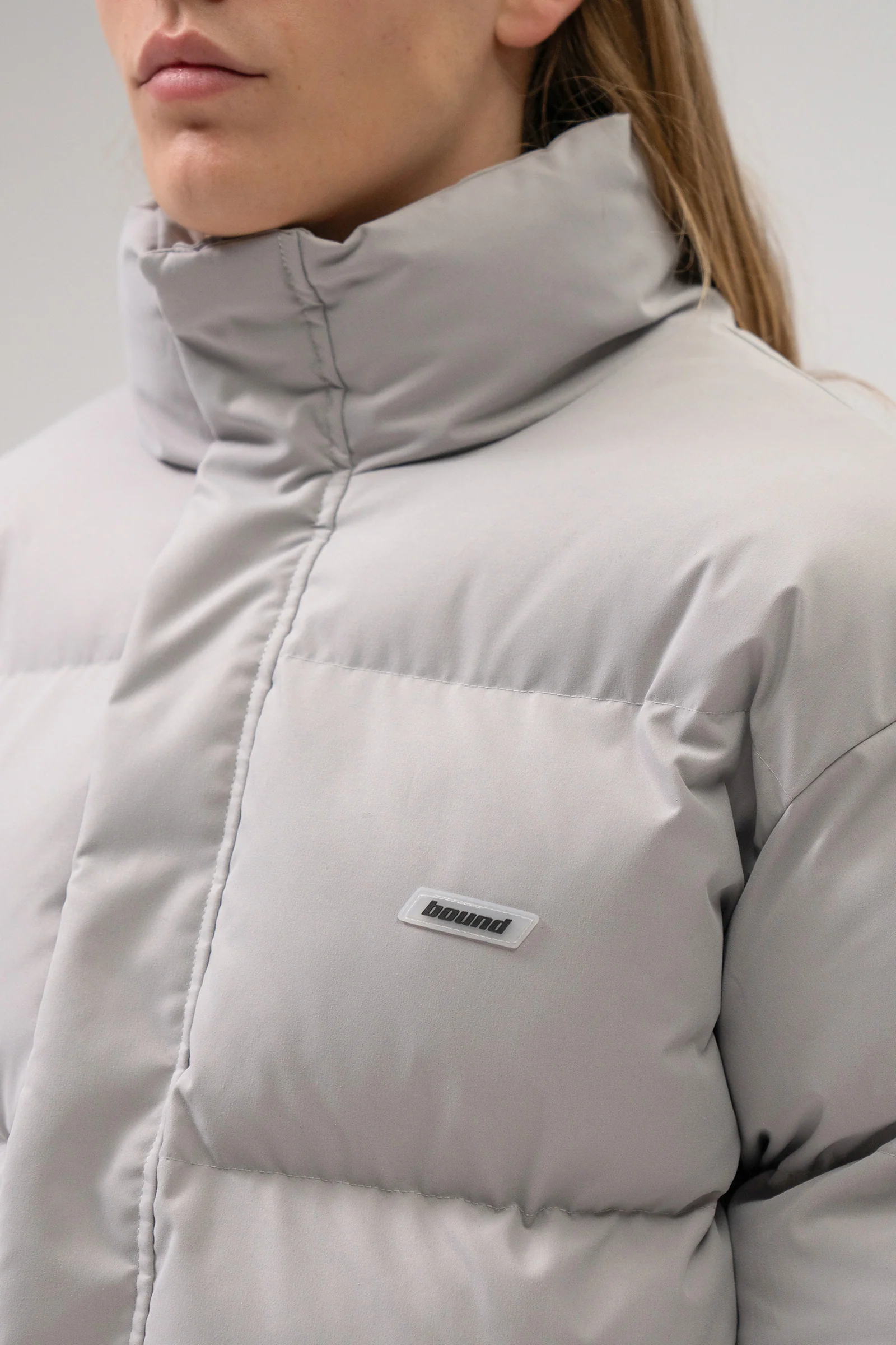 ARCTIC PADDED PUFFER COAT - DOVE GREY - Image 6