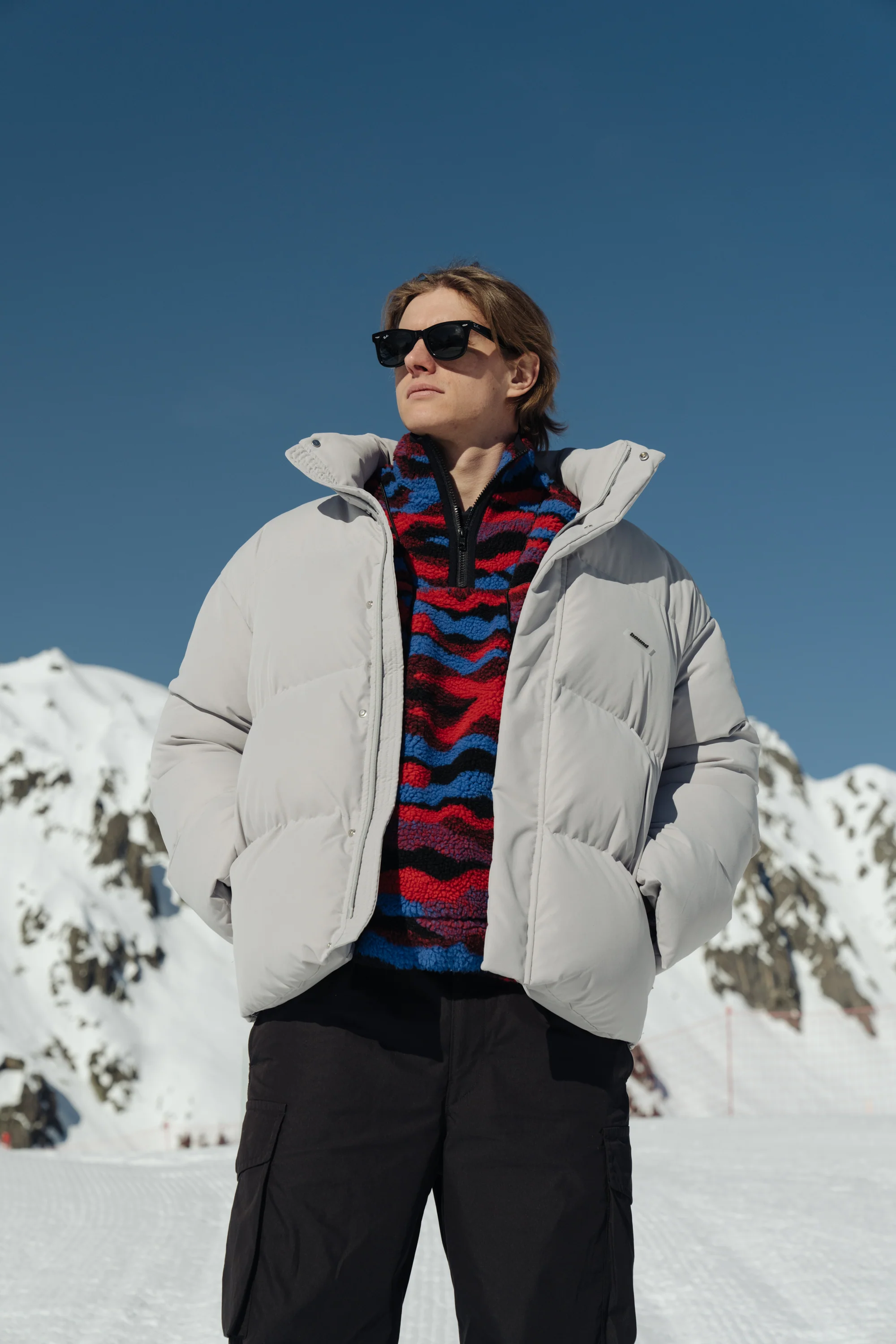 ARCTIC PADDED PUFFER COAT - DOVE GREY - Image 8