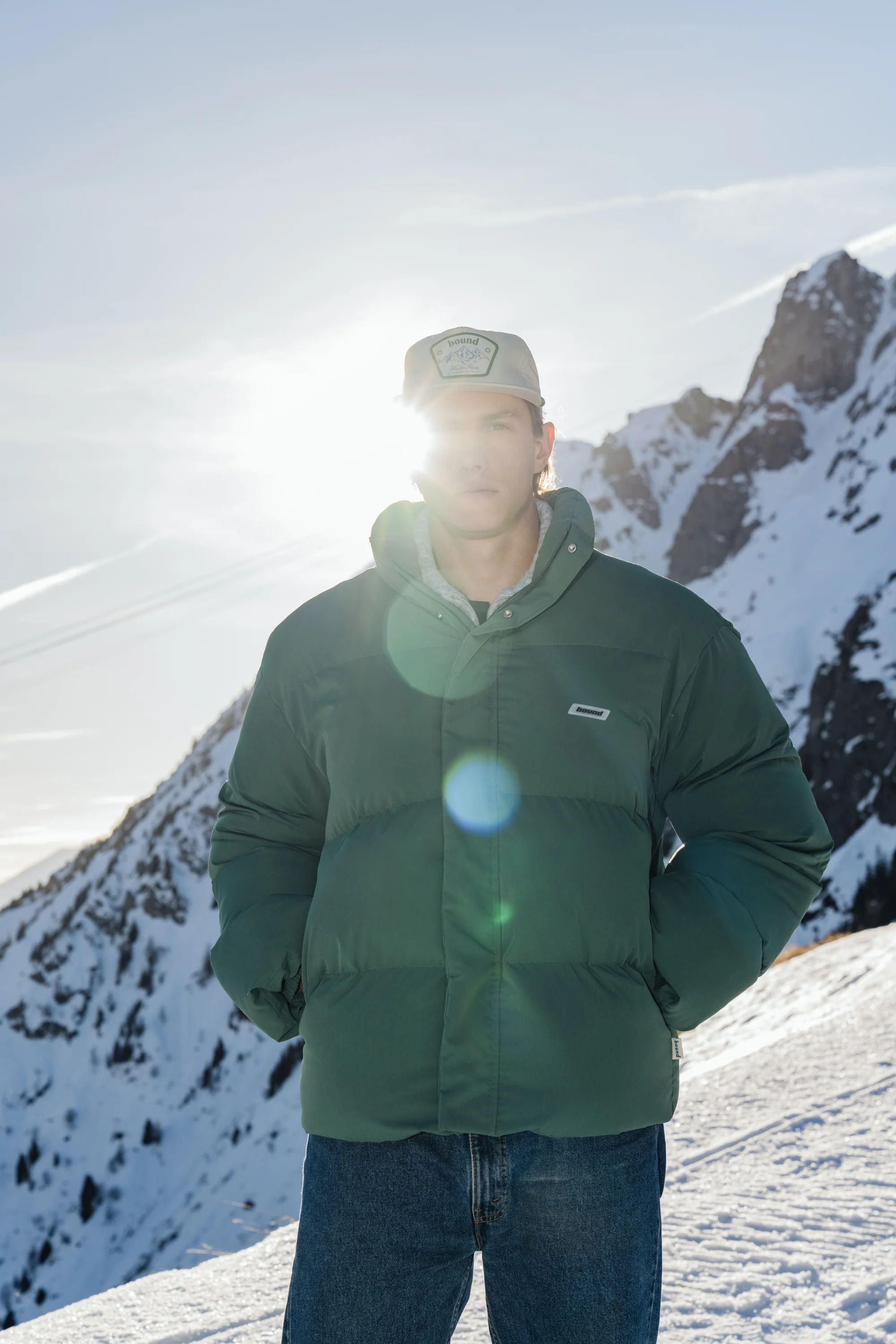 ARCTIC PADDED PUFFER COAT - HUNTER GREEN - Image 9