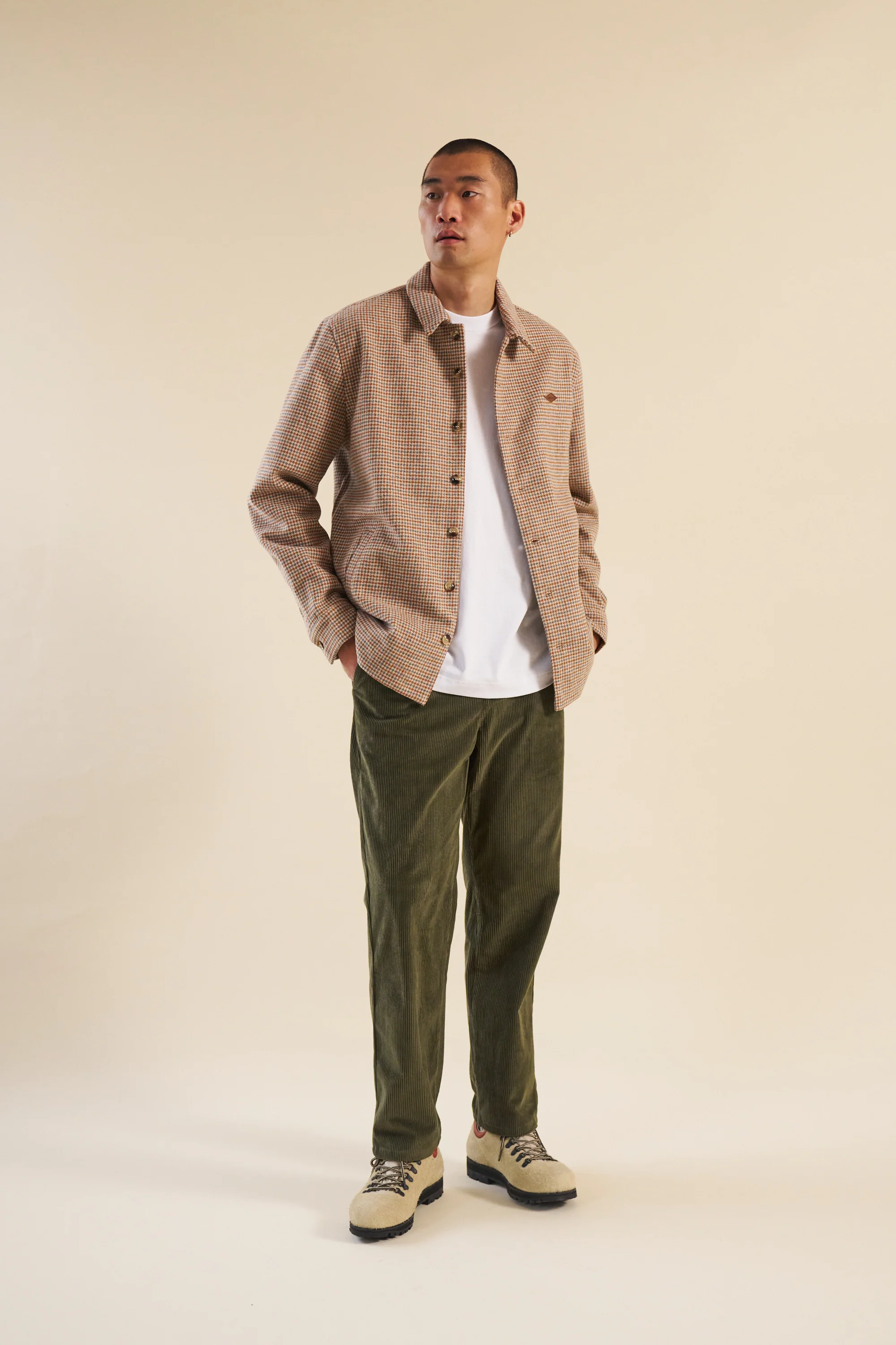 ARMY GREEN CORDUROY TROUSERS - Image 5