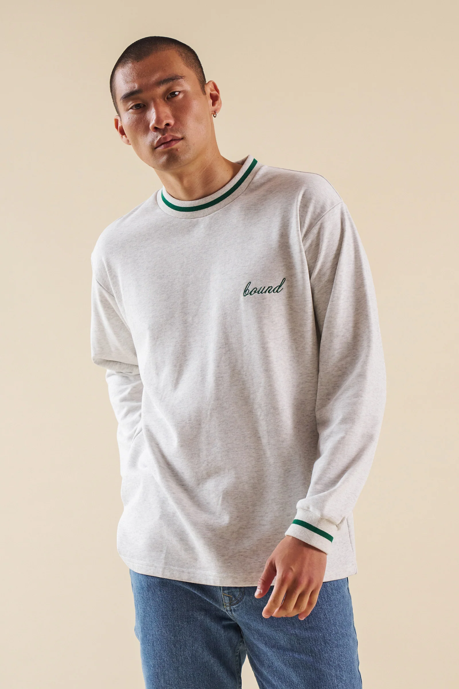 ASH GREY LONGSLEEVE TEE - Image 3