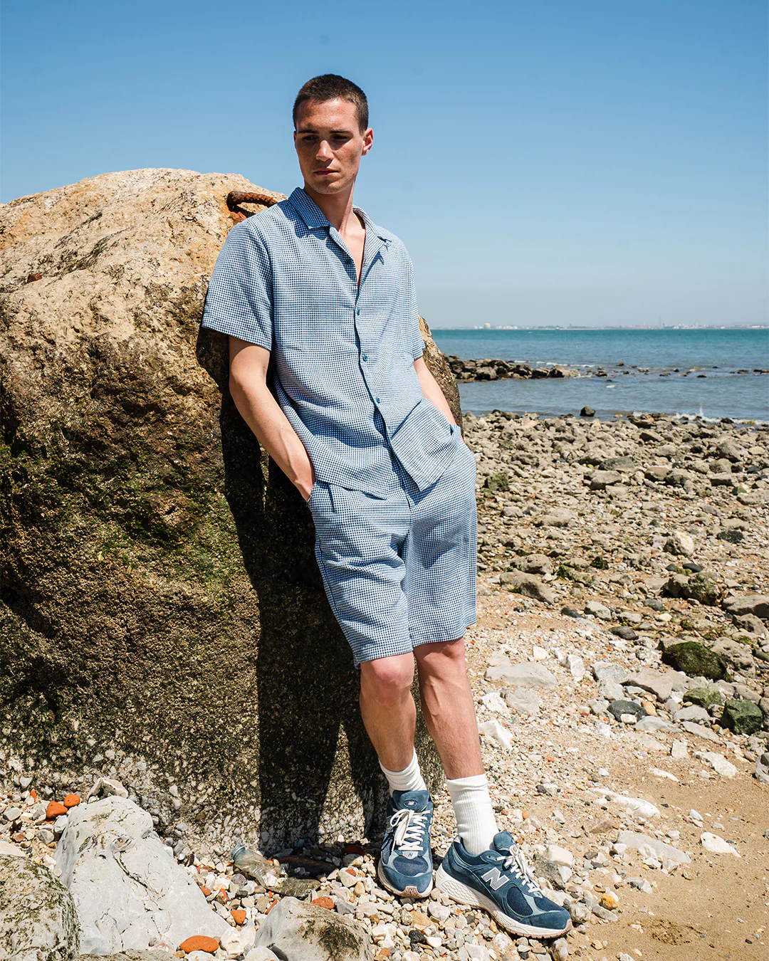ATLANTIC DOGTOOTH LINEN SHORTS - Image 6