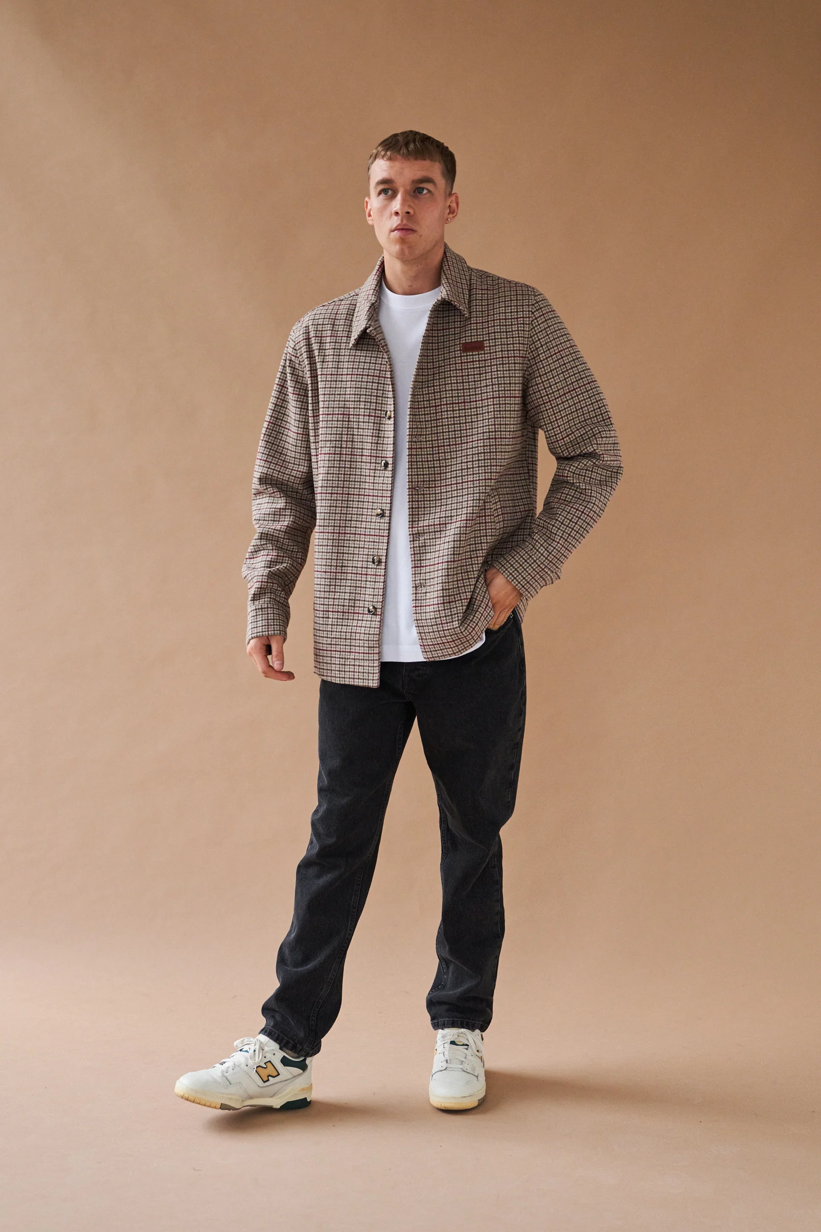 AXEL WOOL DOGTOOTH COACH JACKET - Image 3