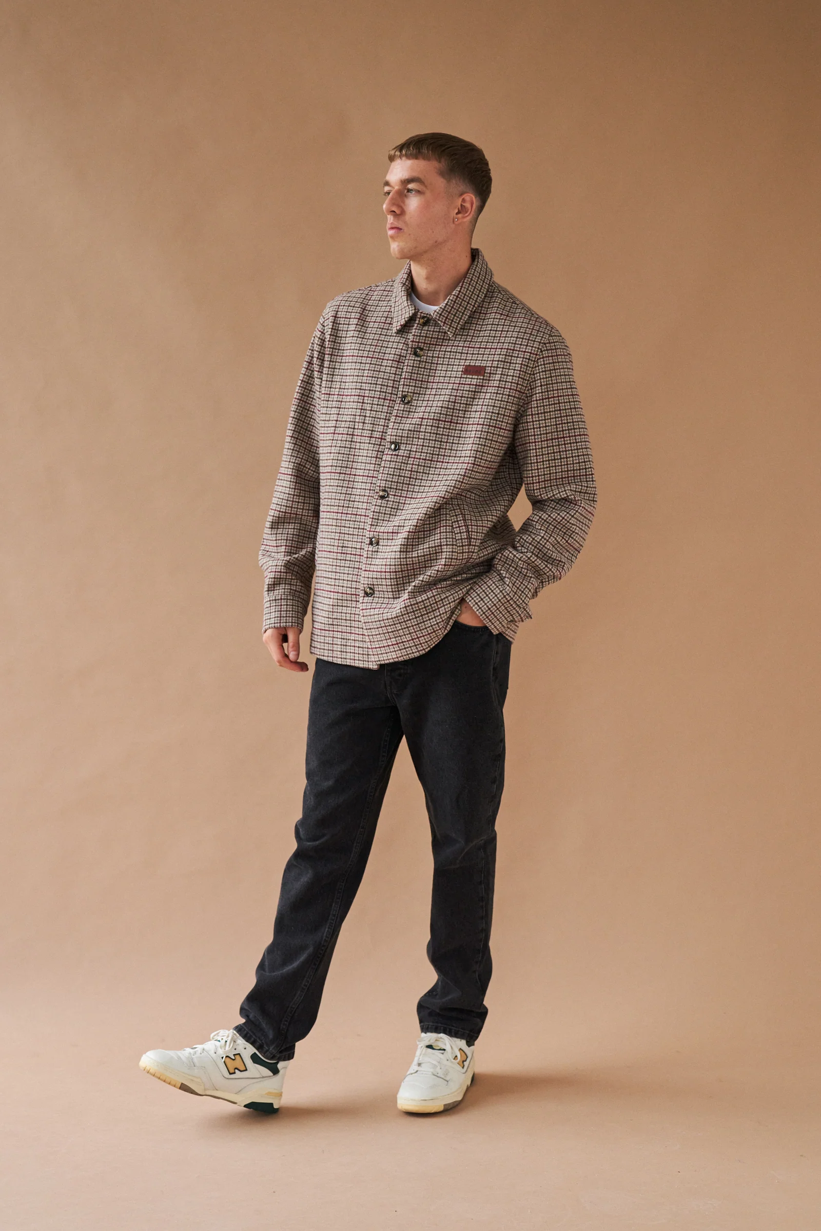 AXEL WOOL DOGTOOTH COACH JACKET - Image 6
