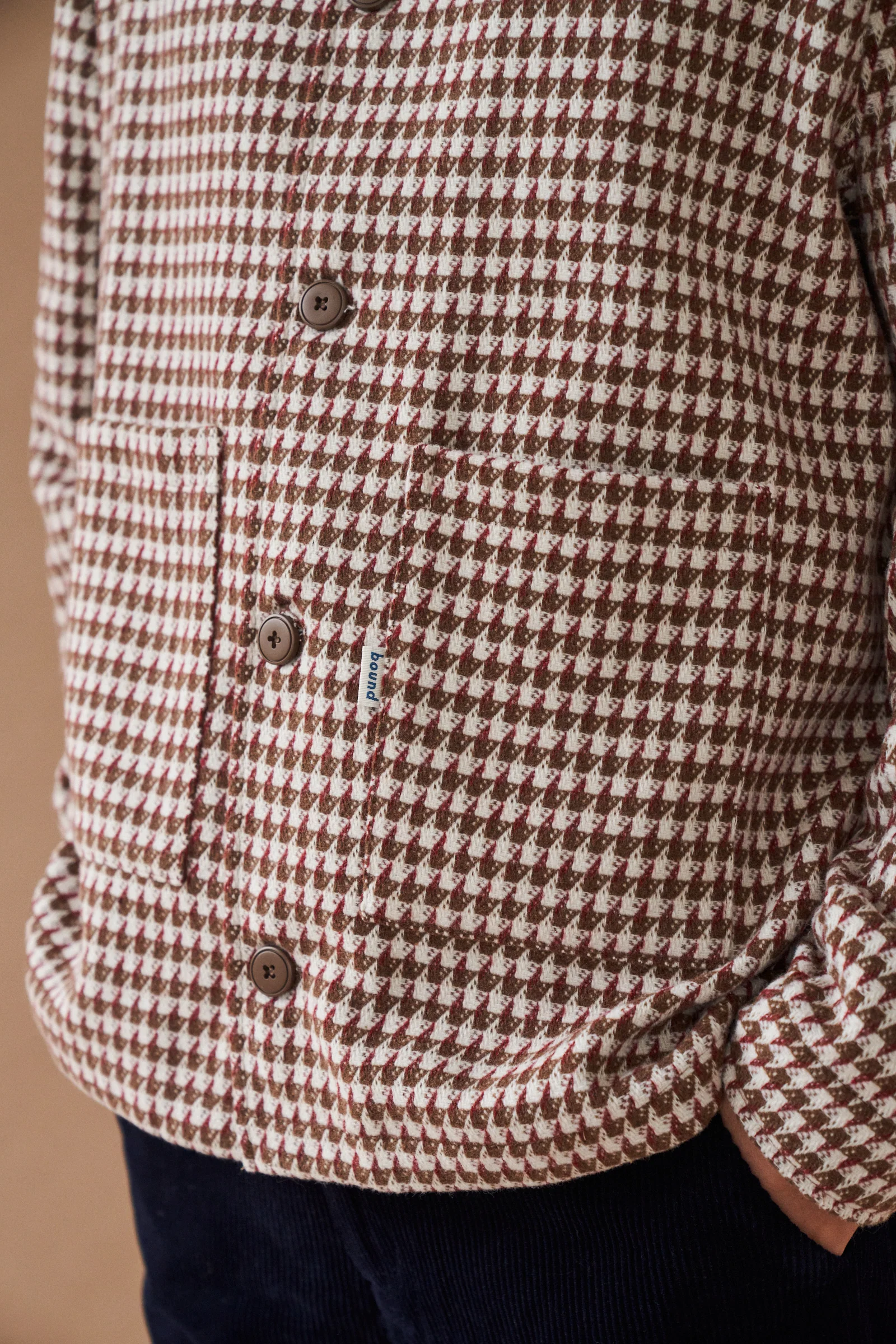 BAILEY WOVEN DOGTOOTH HEAVY OVERSHIRT - Image 4
