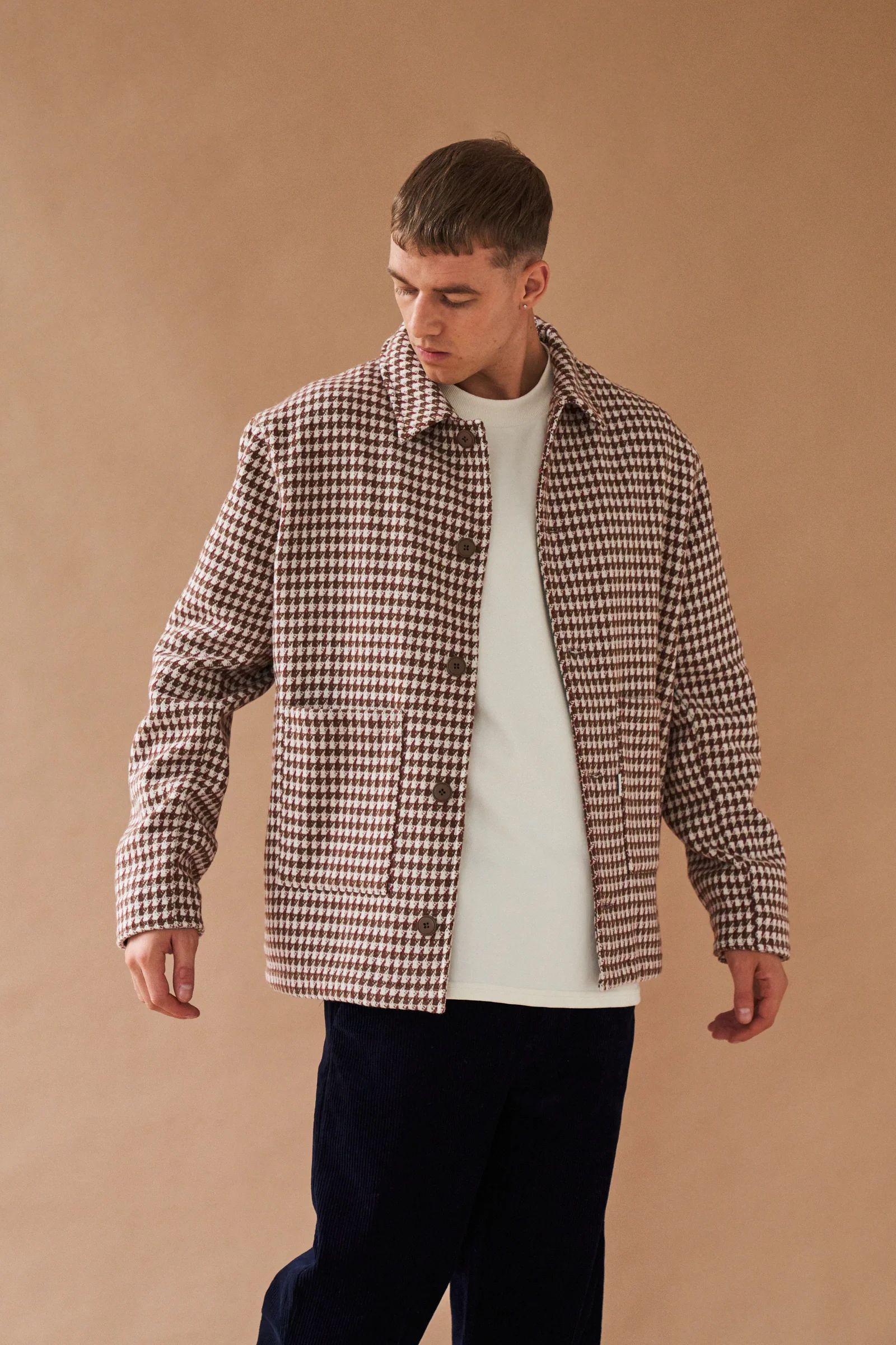 BAILEY WOVEN DOGTOOTH HEAVY OVERSHIRT - Image 5