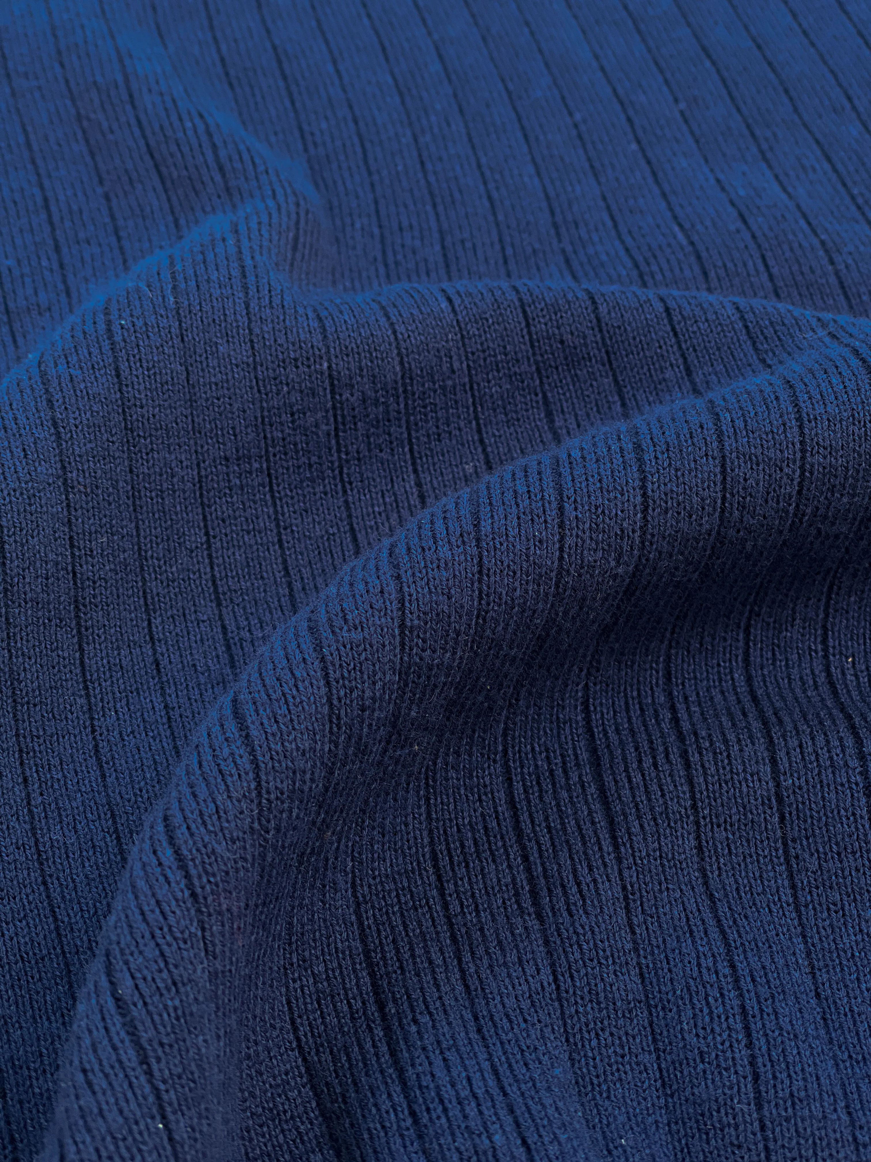 BALEARIC RIBBED KNIT POLO - NAVY - Image 8