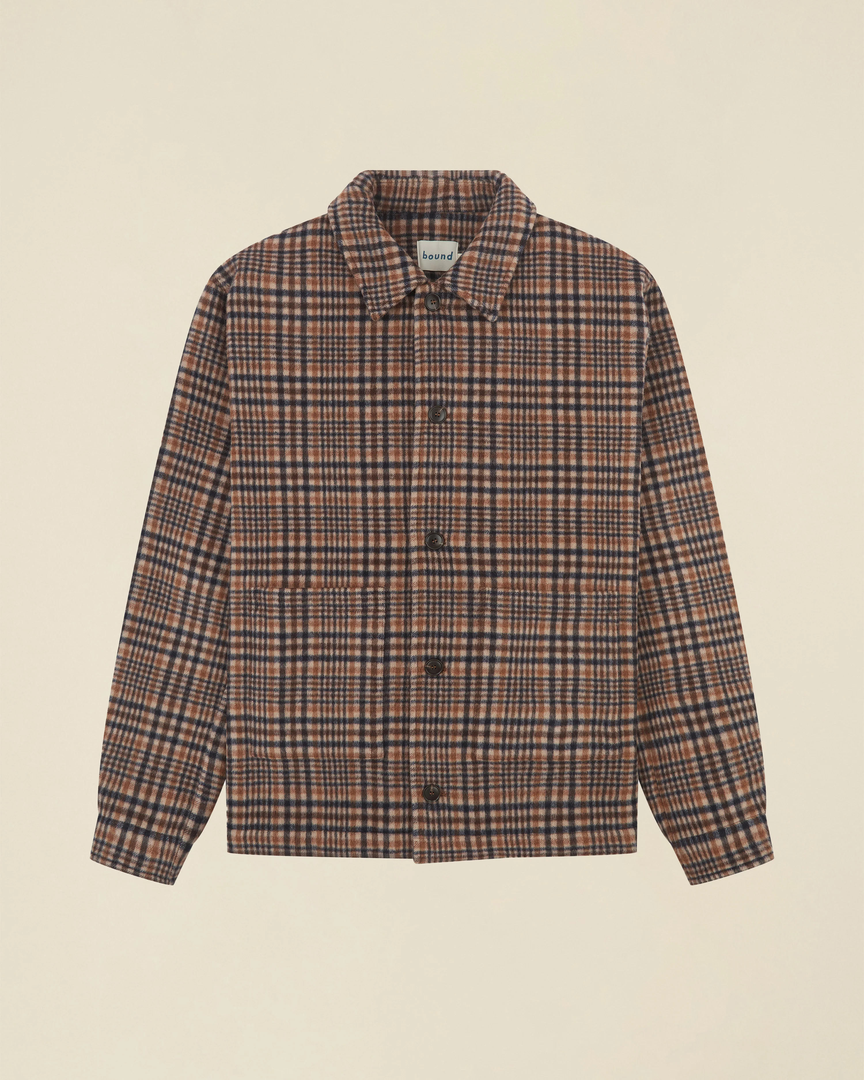 BARTON CHECK WOOL BUTTON JACKET - Image 10