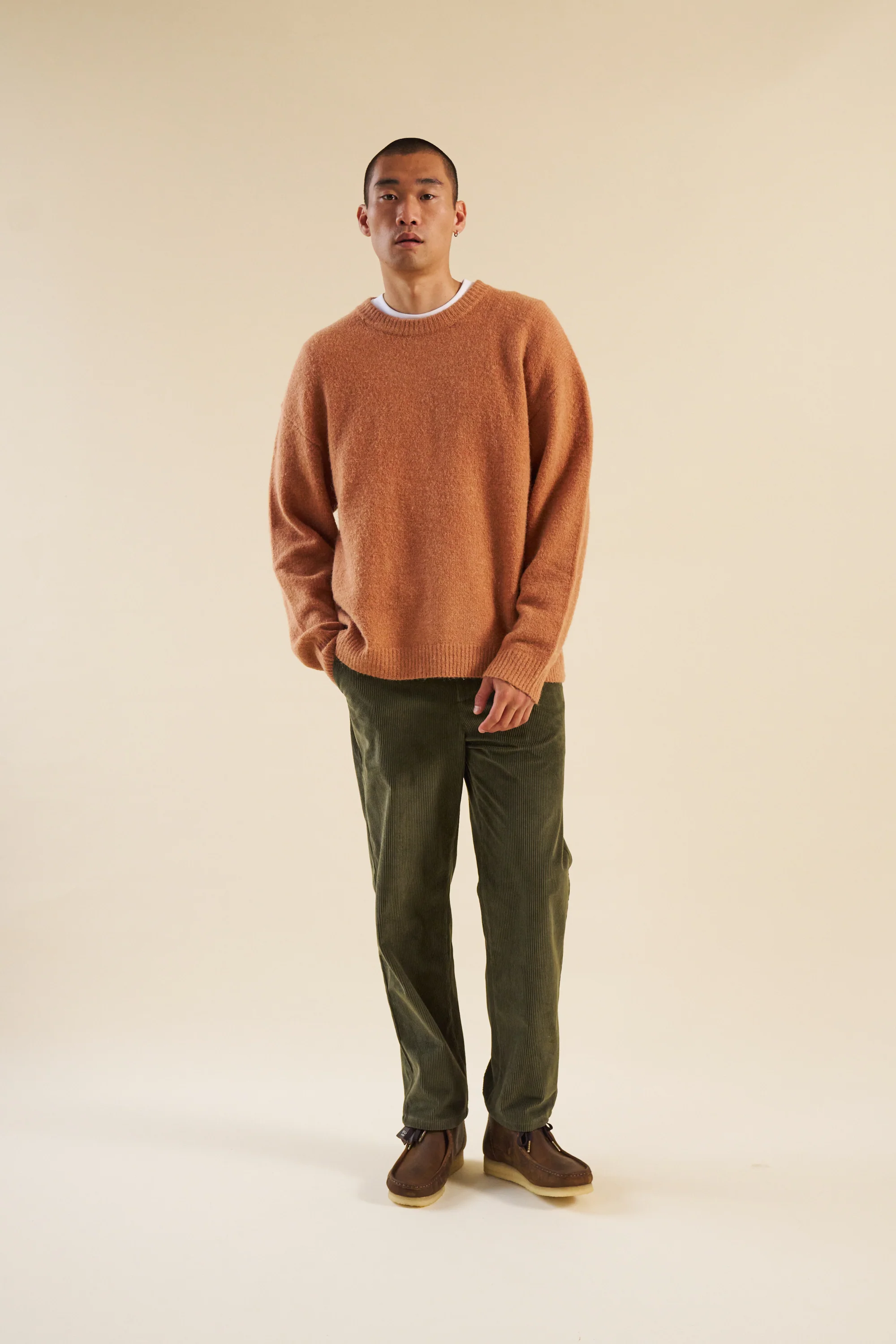 BAXTER MOHAIR BLEND SWEATER - RUST - Image 3