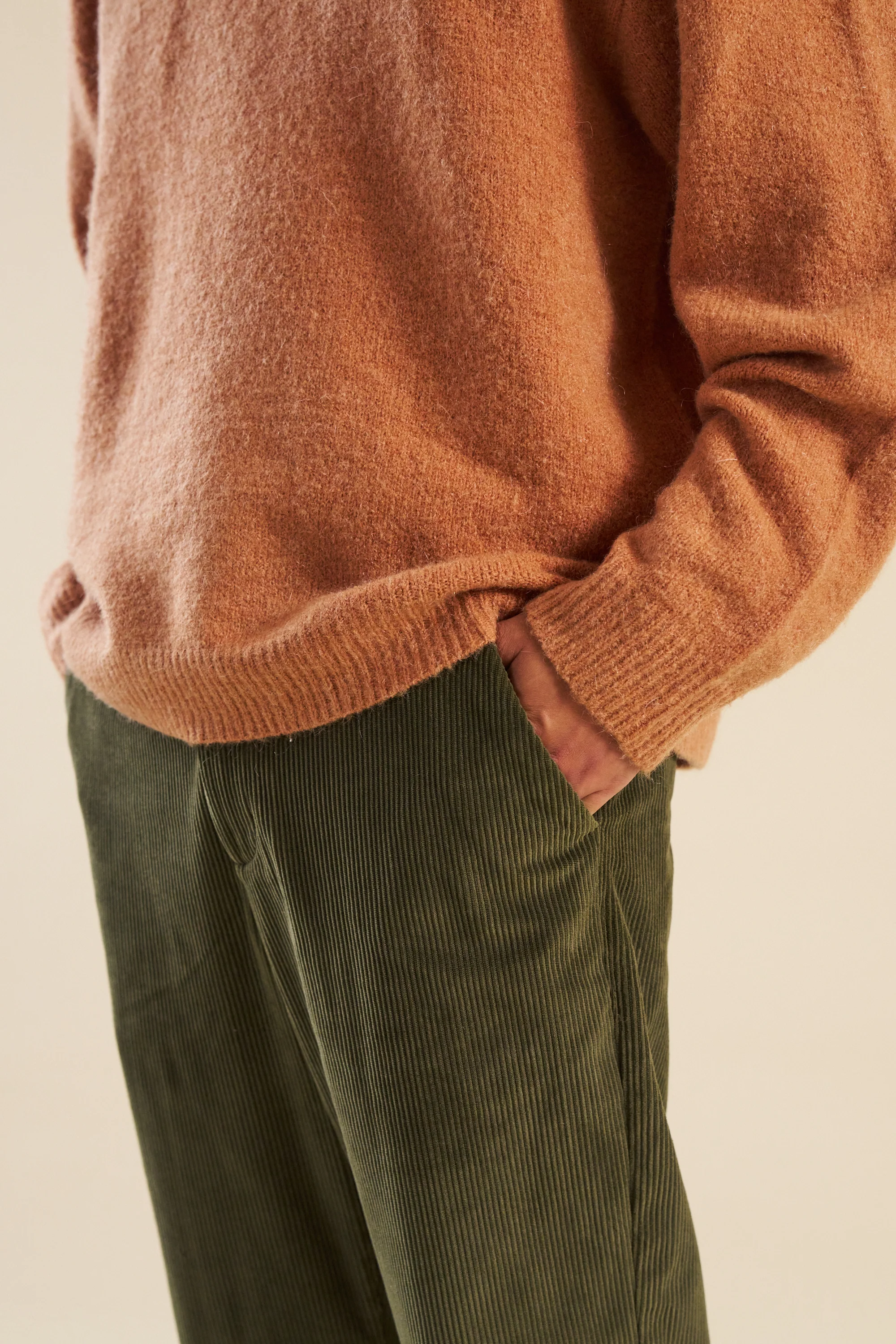 BAXTER MOHAIR BLEND SWEATER - RUST - Image 4