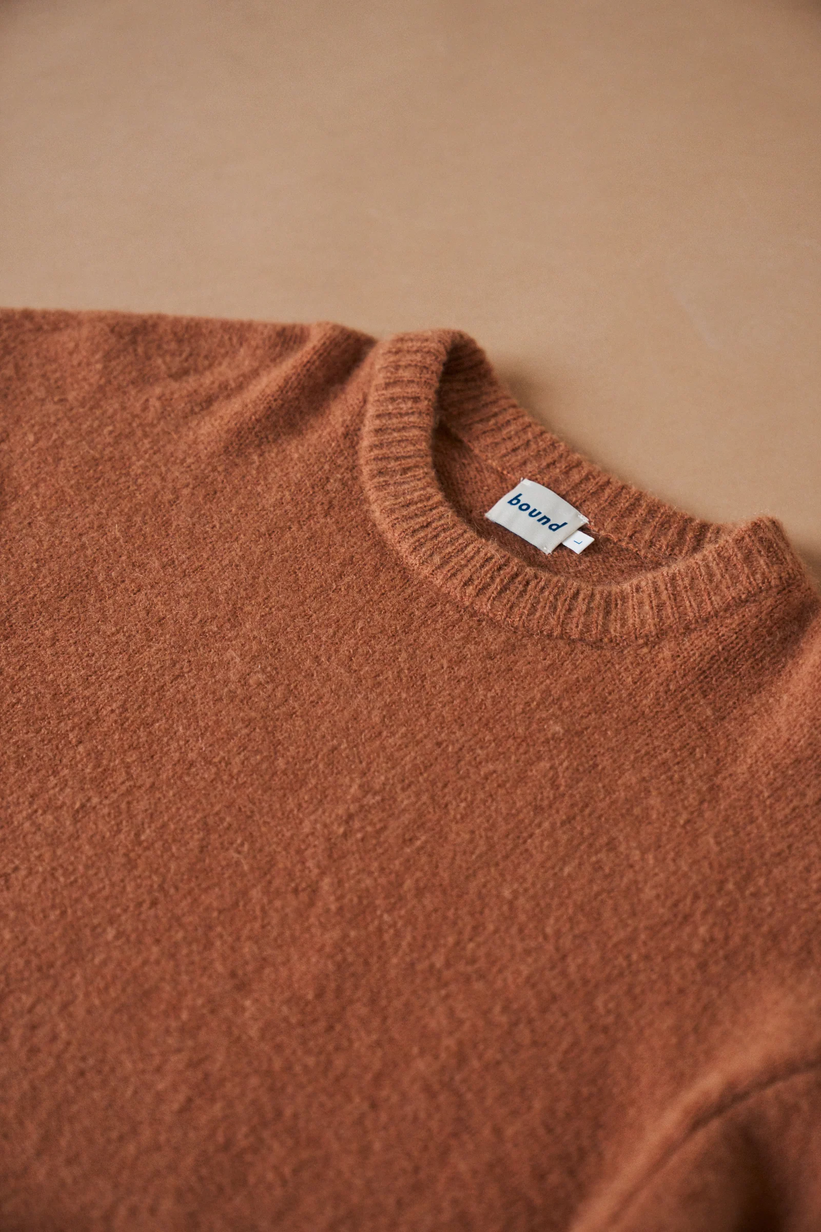 BAXTER MOHAIR BLEND SWEATER - RUST - Image 7