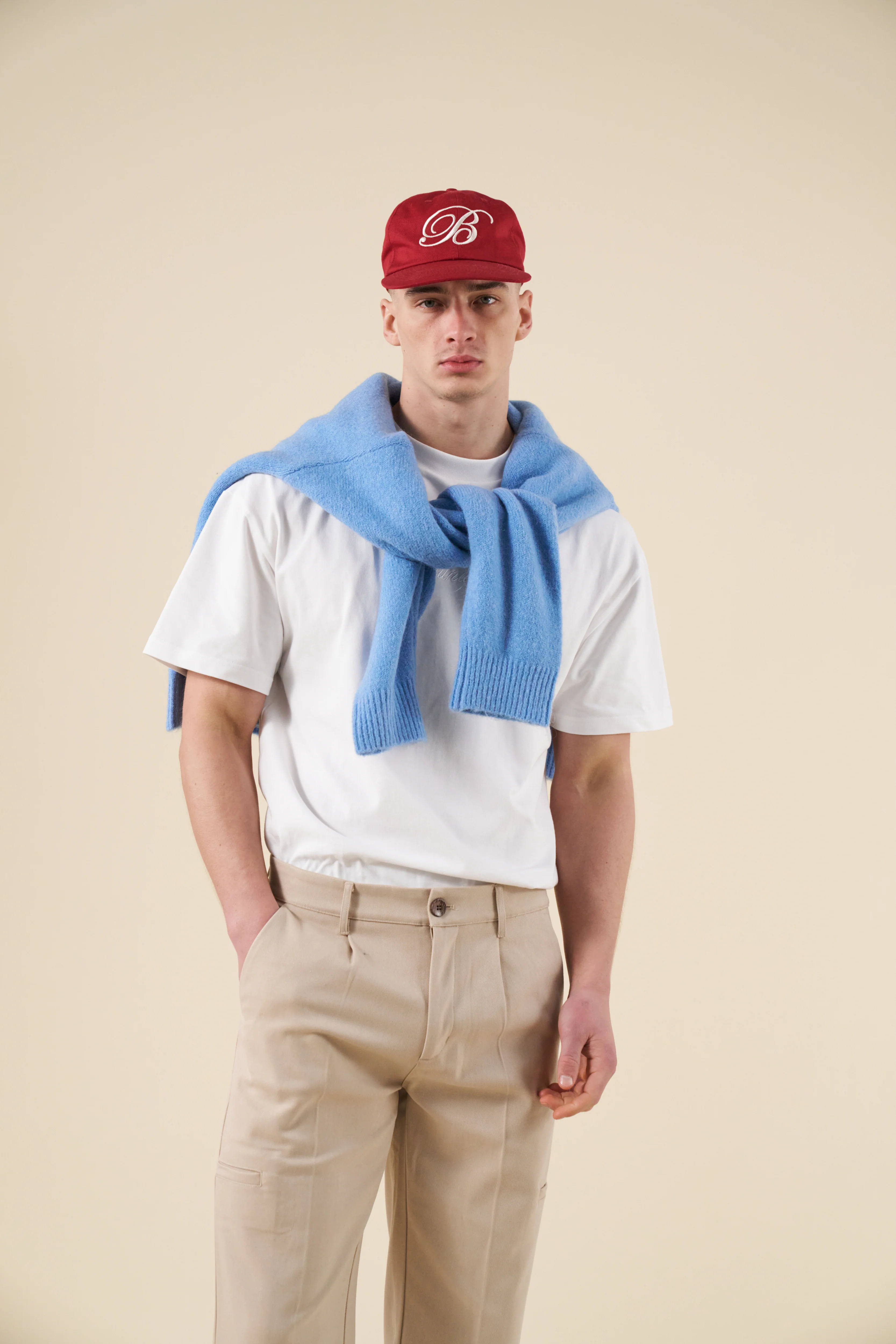 BAXTER MOHAIR BLEND SWEATER - CORNFLOWER BLUE - Image 11