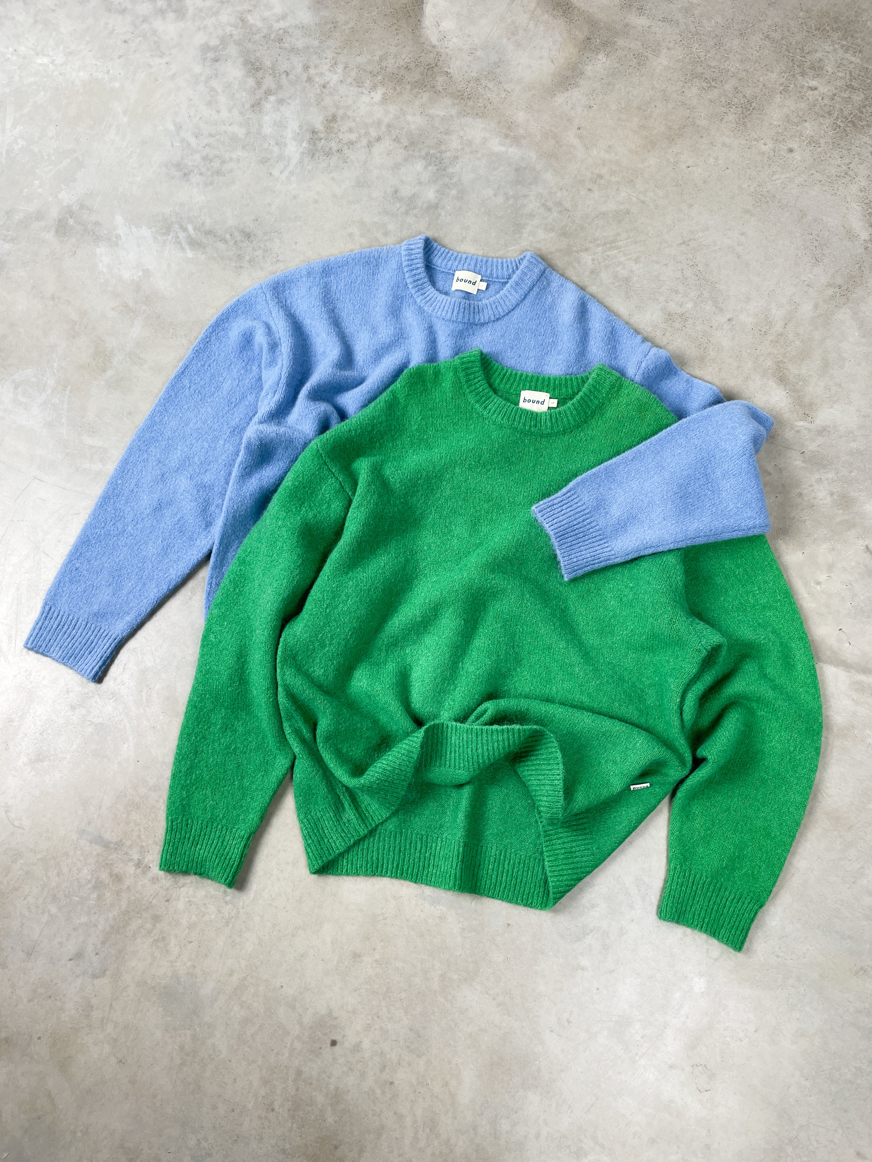 BAXTER MOHAIR BLEND SWEATER - CORNFLOWER BLUE - Image 6