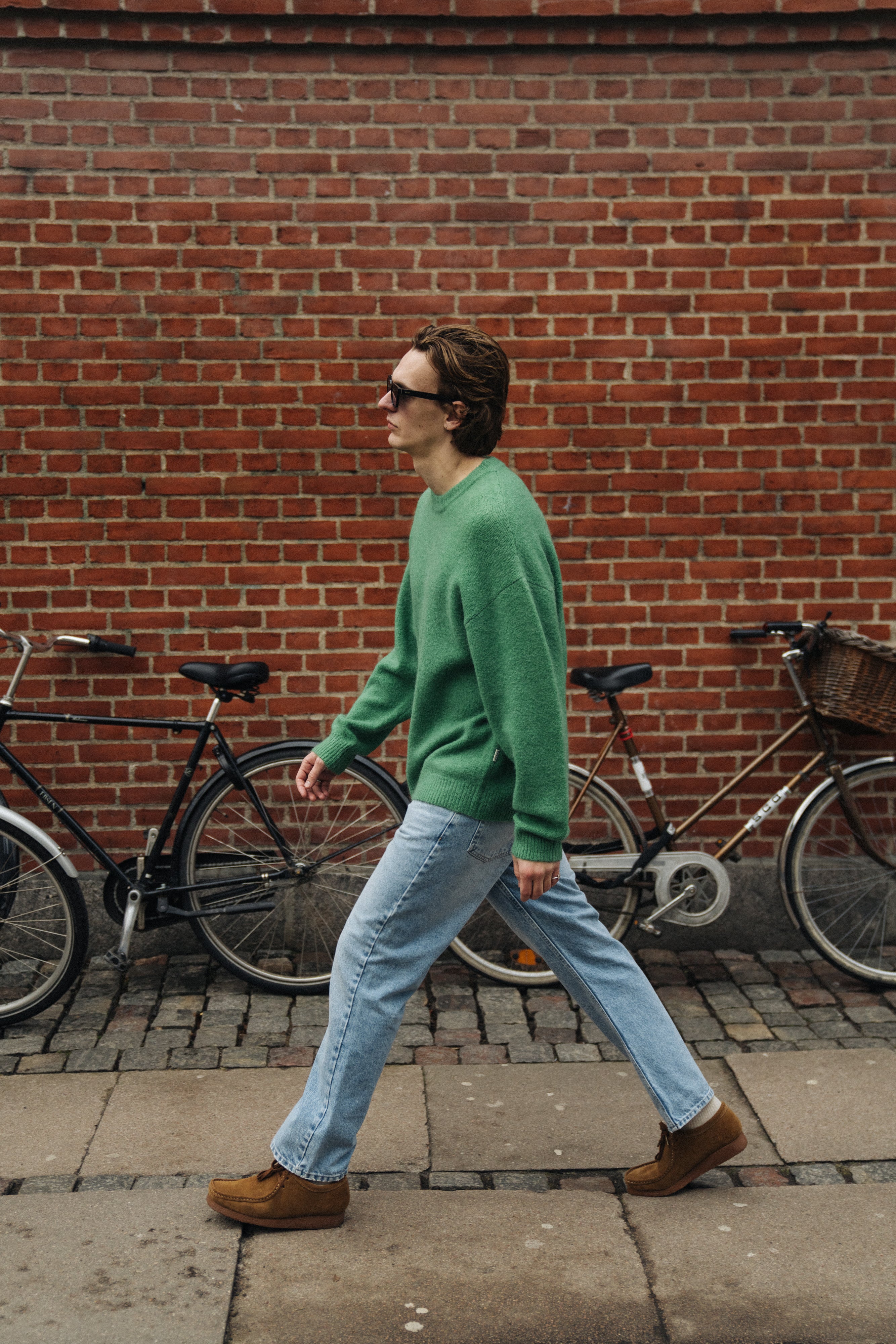 BAXTER MOHAIR BLEND SWEATER - KELLY GREEN - Image 8
