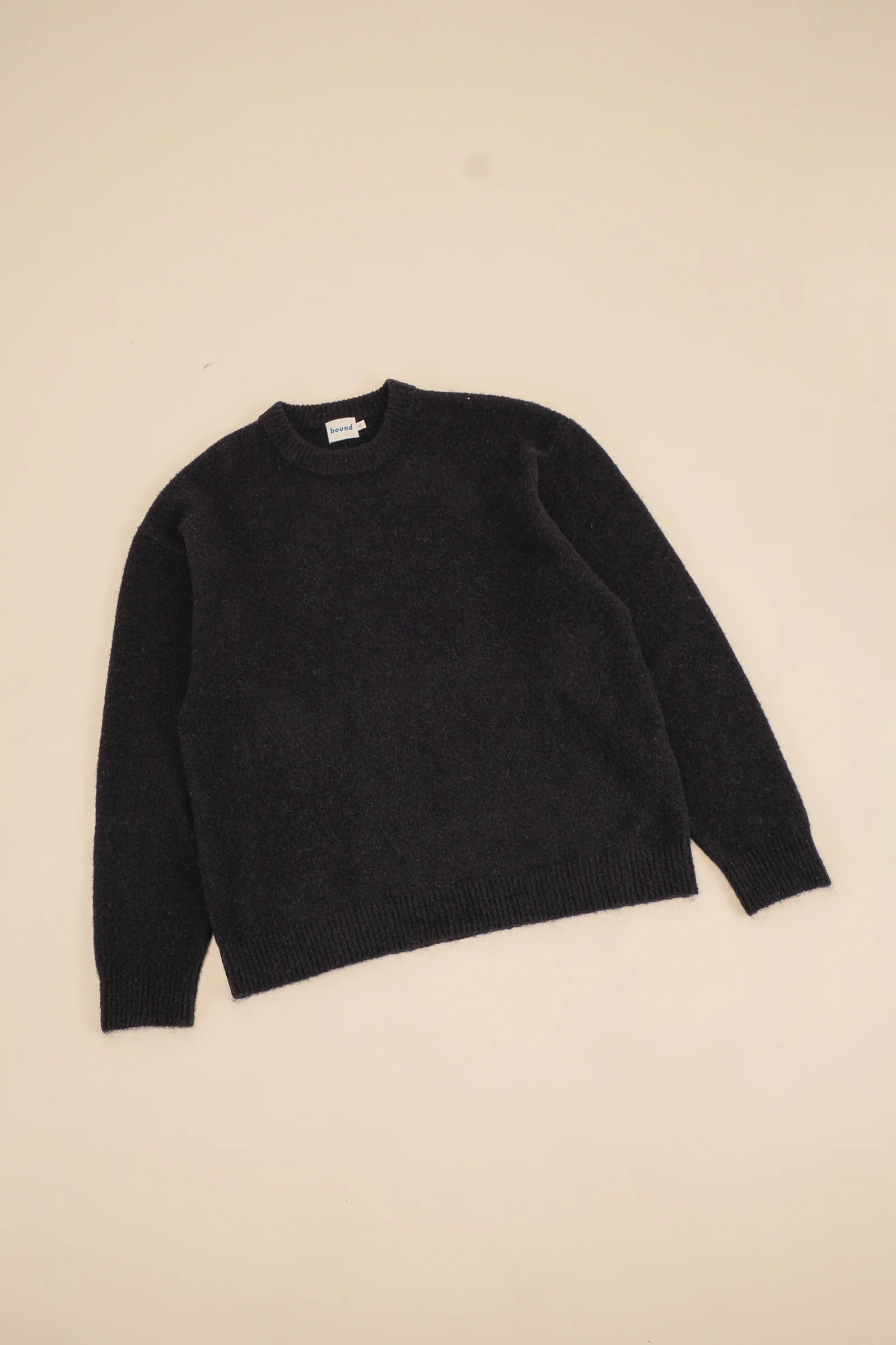 BAXTER MOHAIR BLEND SWEATER - BLACK - Image 6