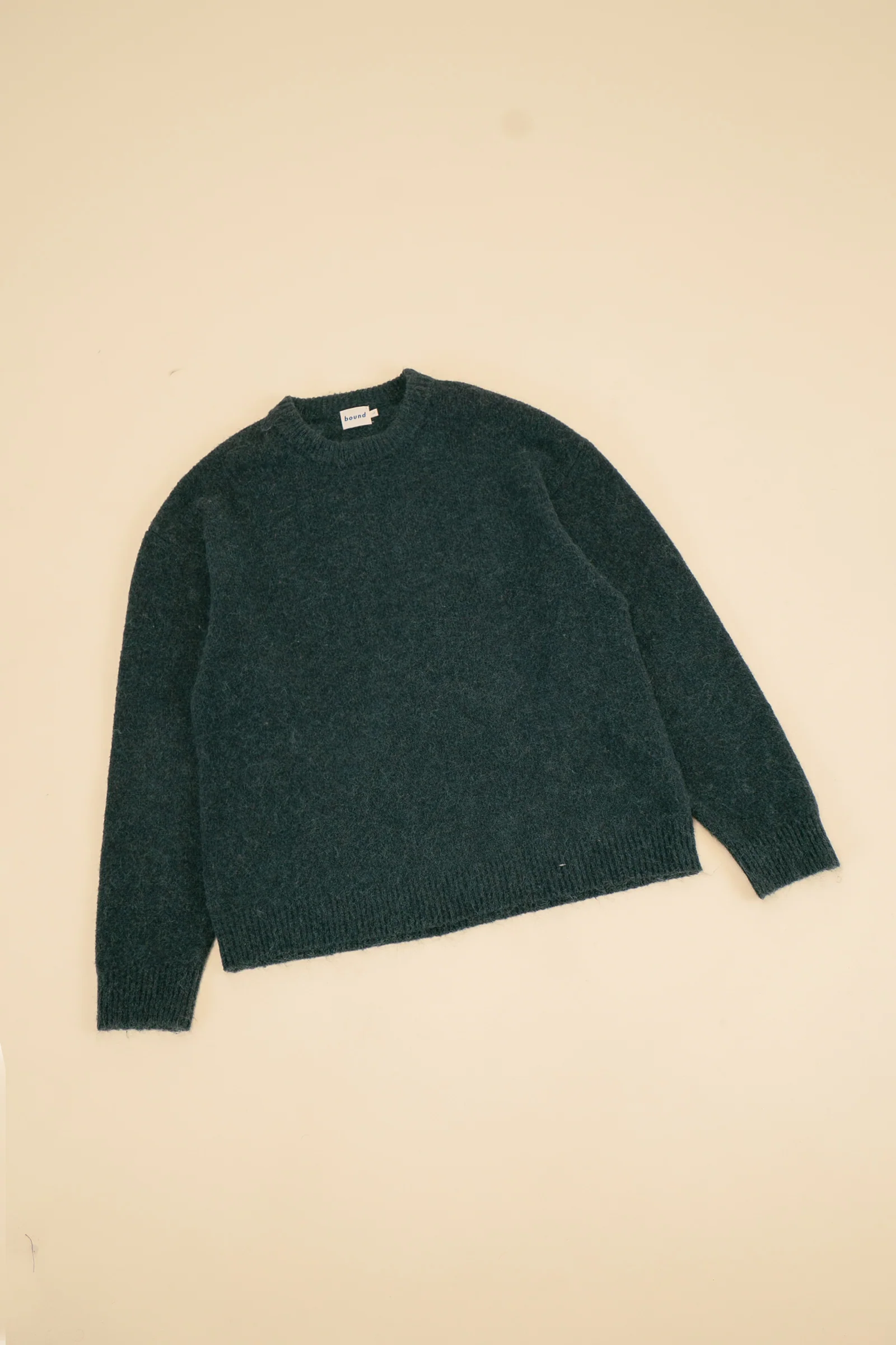 BAXTER MOHAIR BLEND SWEATER - BOTTLE GREEN - Image 9