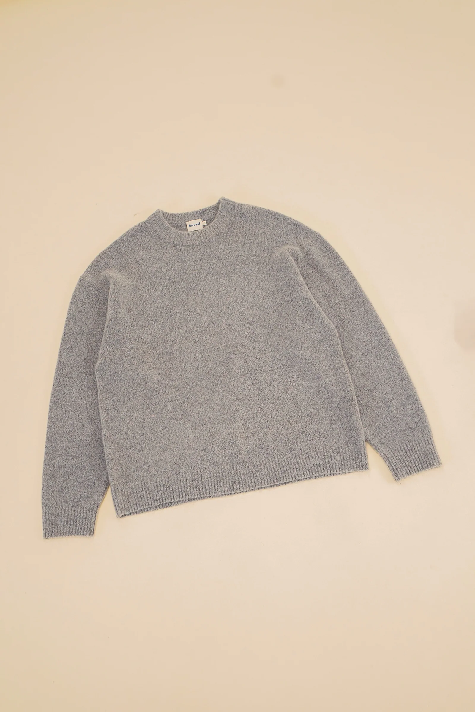 BAXTER MOHAIR BLEND SWEATER - GREY - Image 13