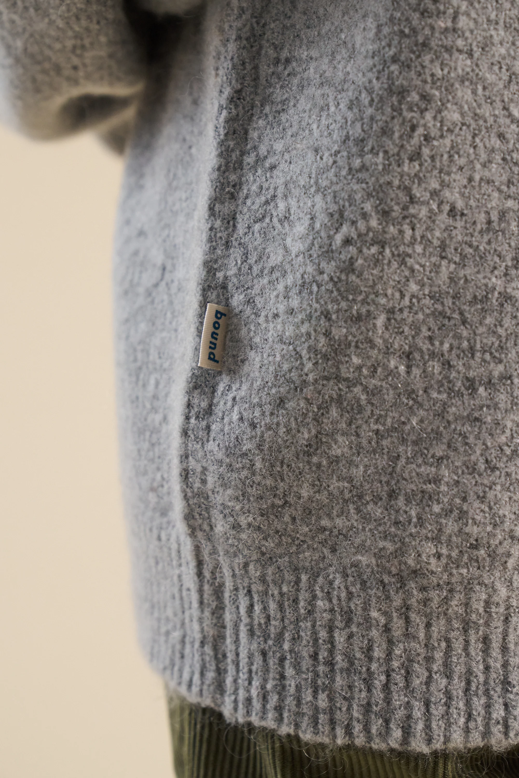 BAXTER MOHAIR BLEND SWEATER - GREY - Image 6