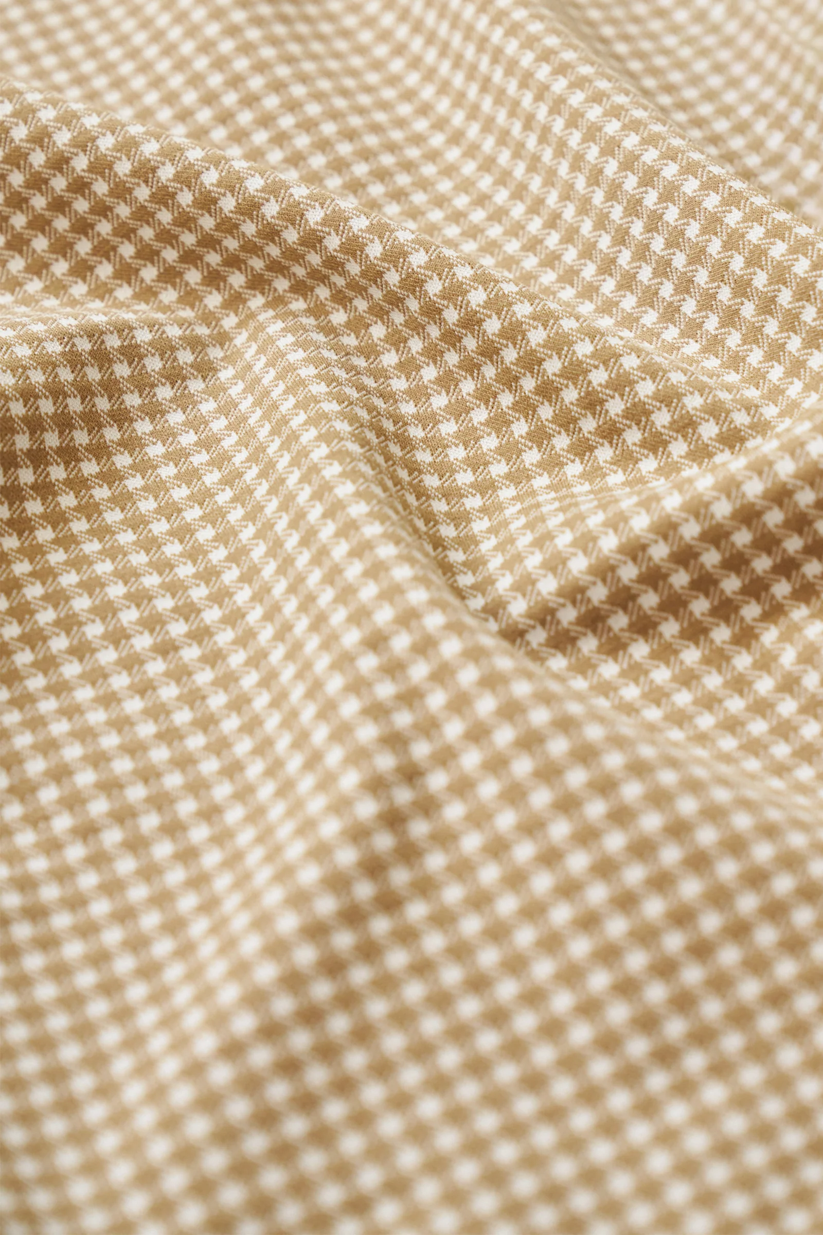 BEIGE DOGTOOTH JACQUARD SHORTS - Image 6
