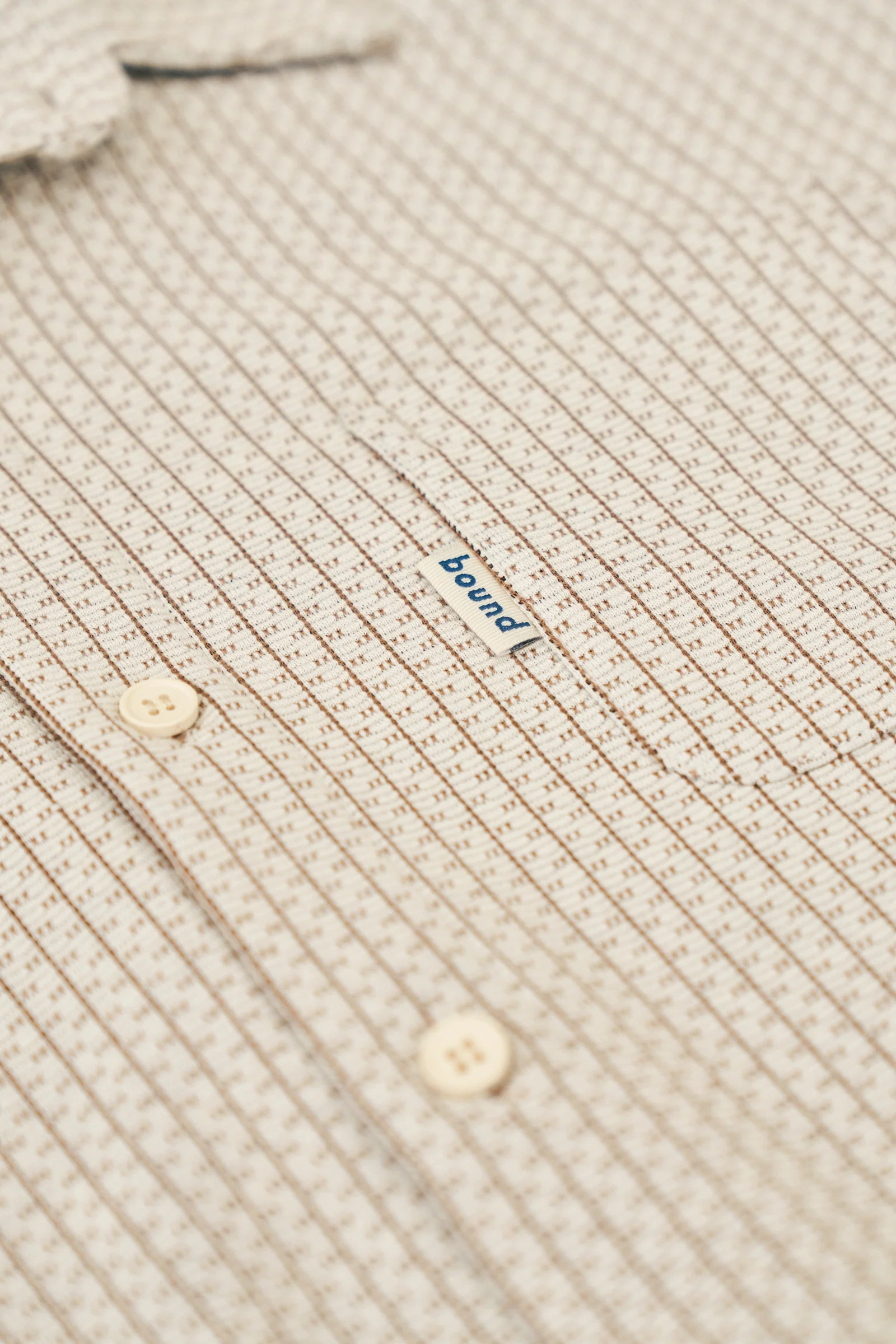 BLANCO PATTERNED TEXTURED POLO SHIRT - WHITE - Image 6