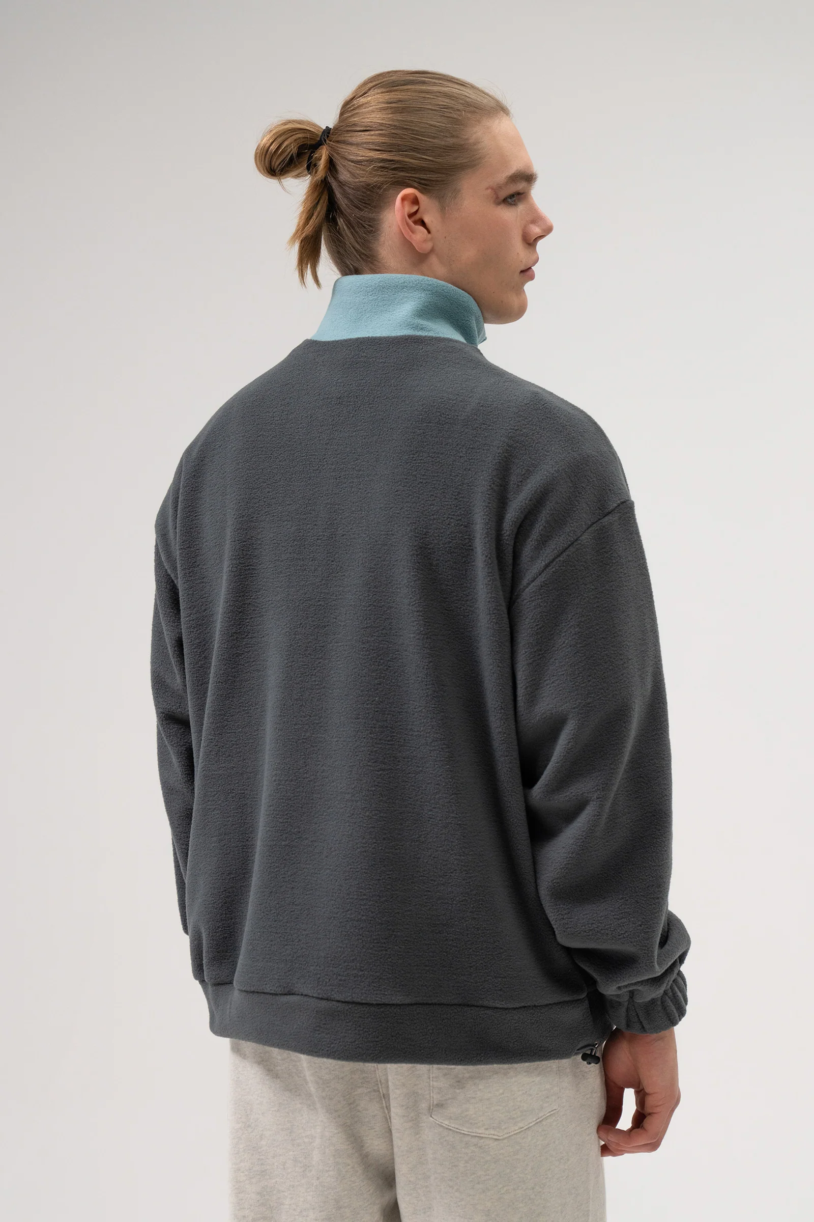 BLUE RETRO FLEECE PULLOVER - Image 5