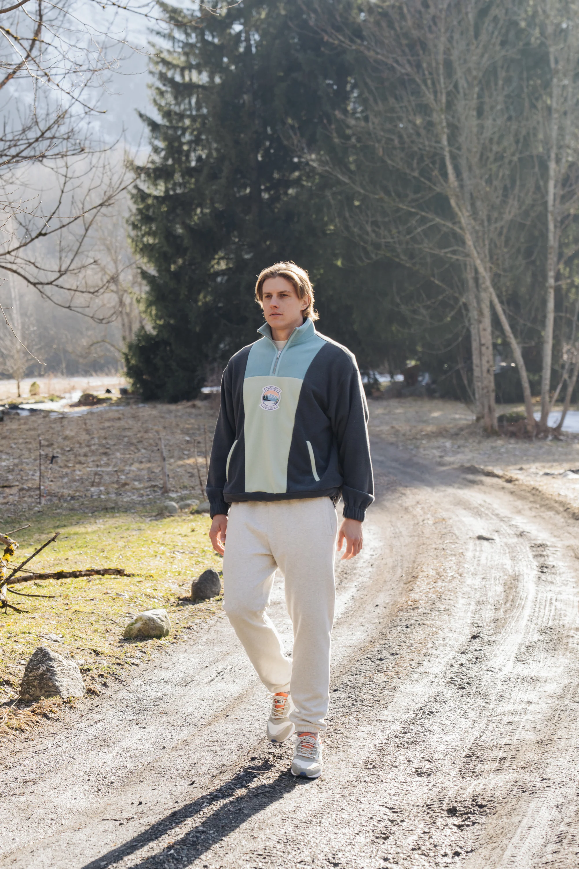 BLUE RETRO FLEECE PULLOVER - Image 8