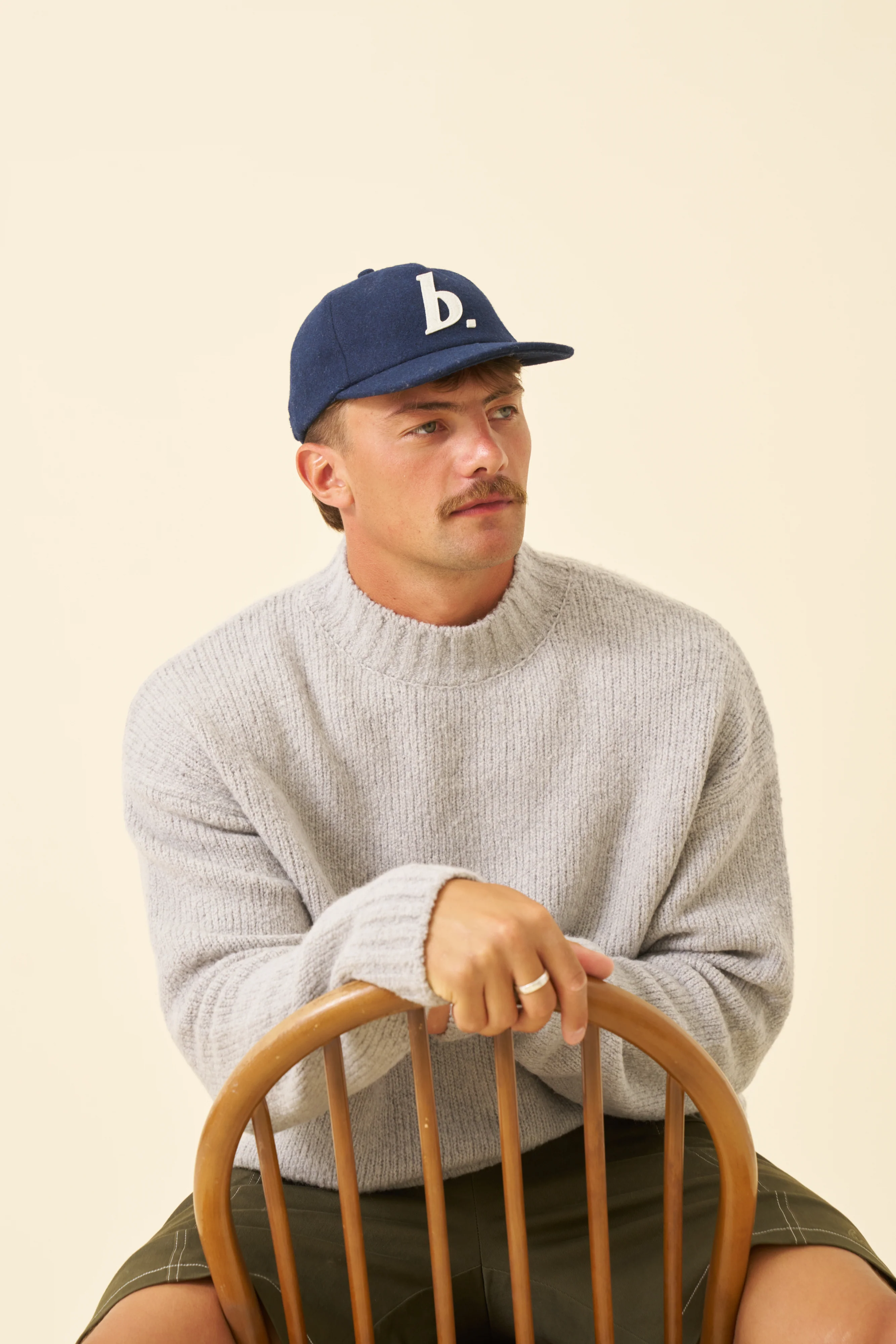 BOTHA CROPPED WOOL KNIT - GREY - Image 4