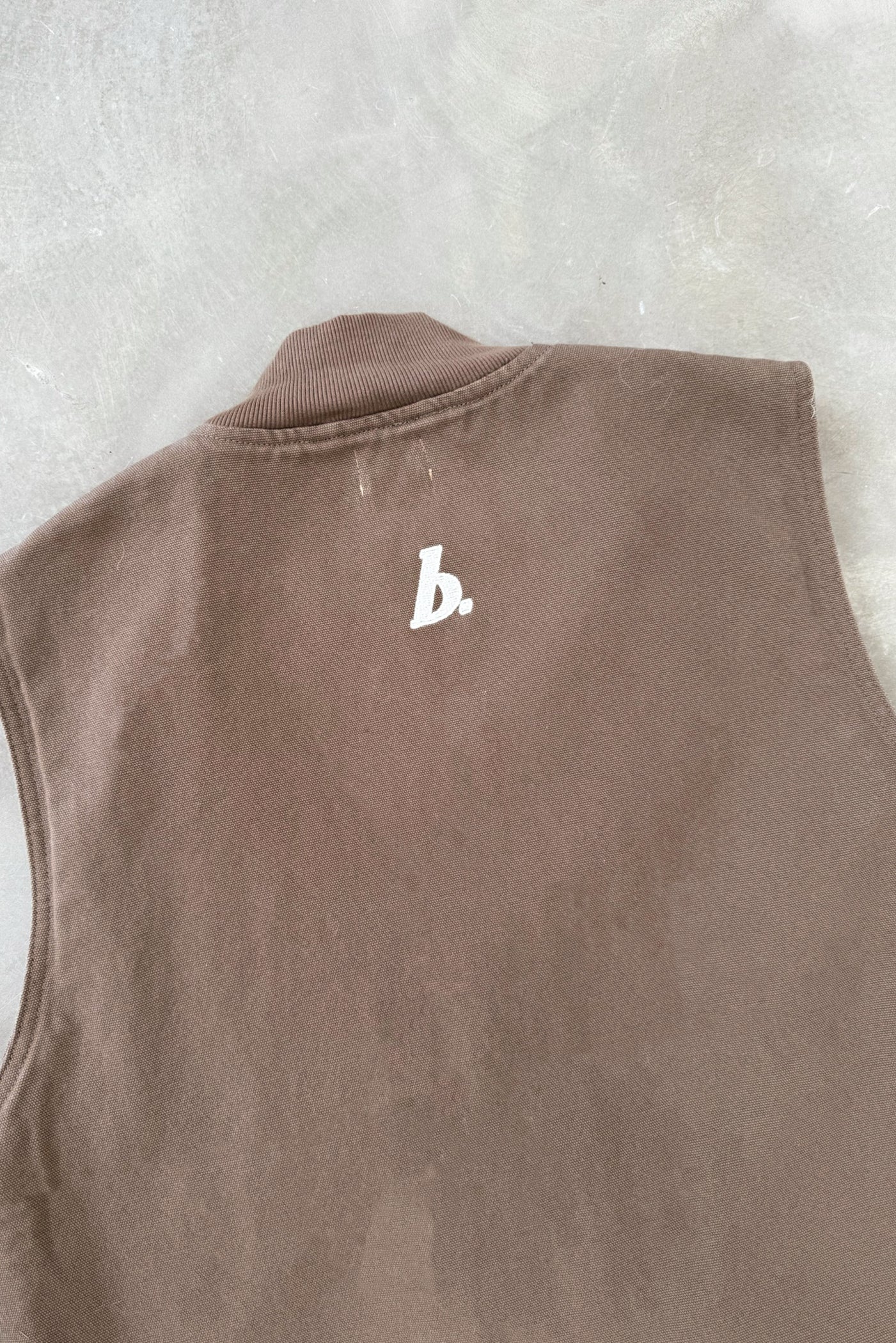 BOTHA HEAVY CANVAS VEST - BROWN - Image 13