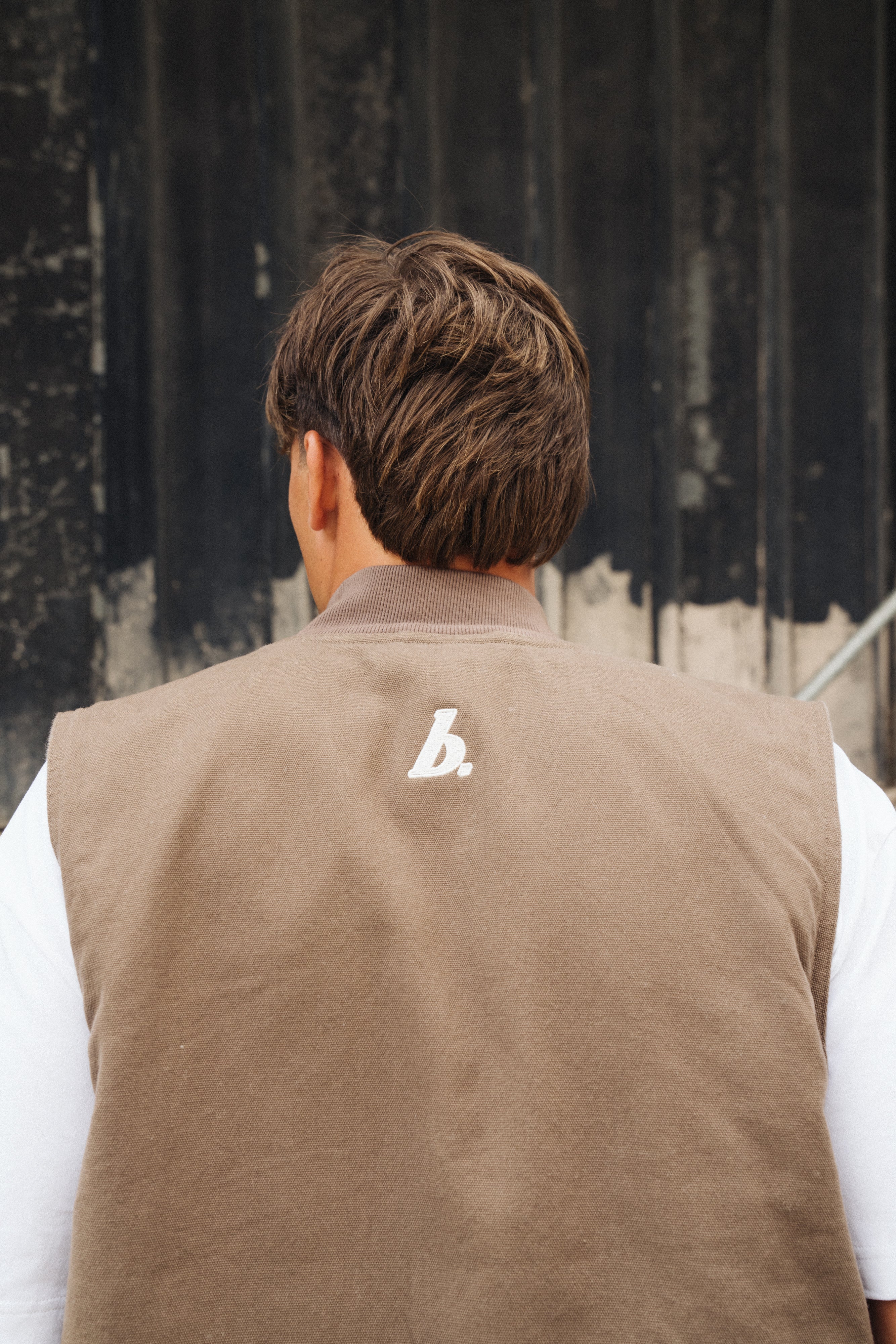 BOTHA HEAVY CANVAS VEST - BROWN - Image 2