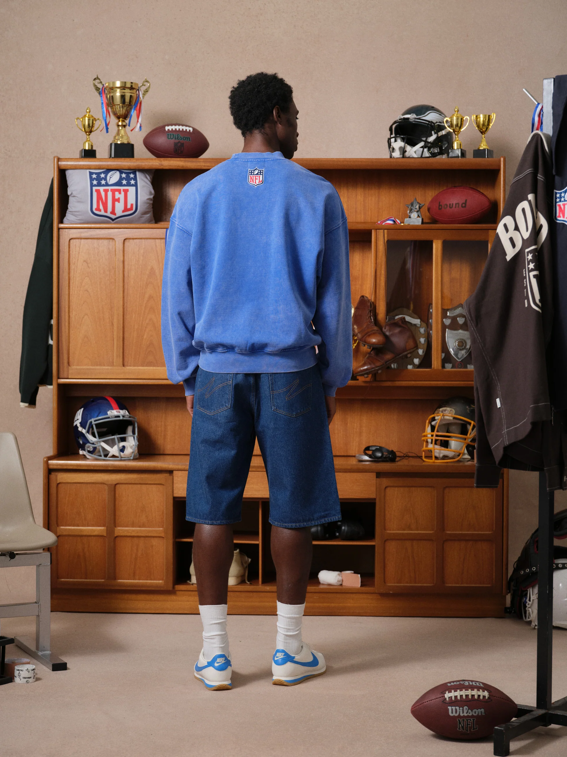 GIANTS VINTAGE WASHED SWEATER - BLUE - Image 3