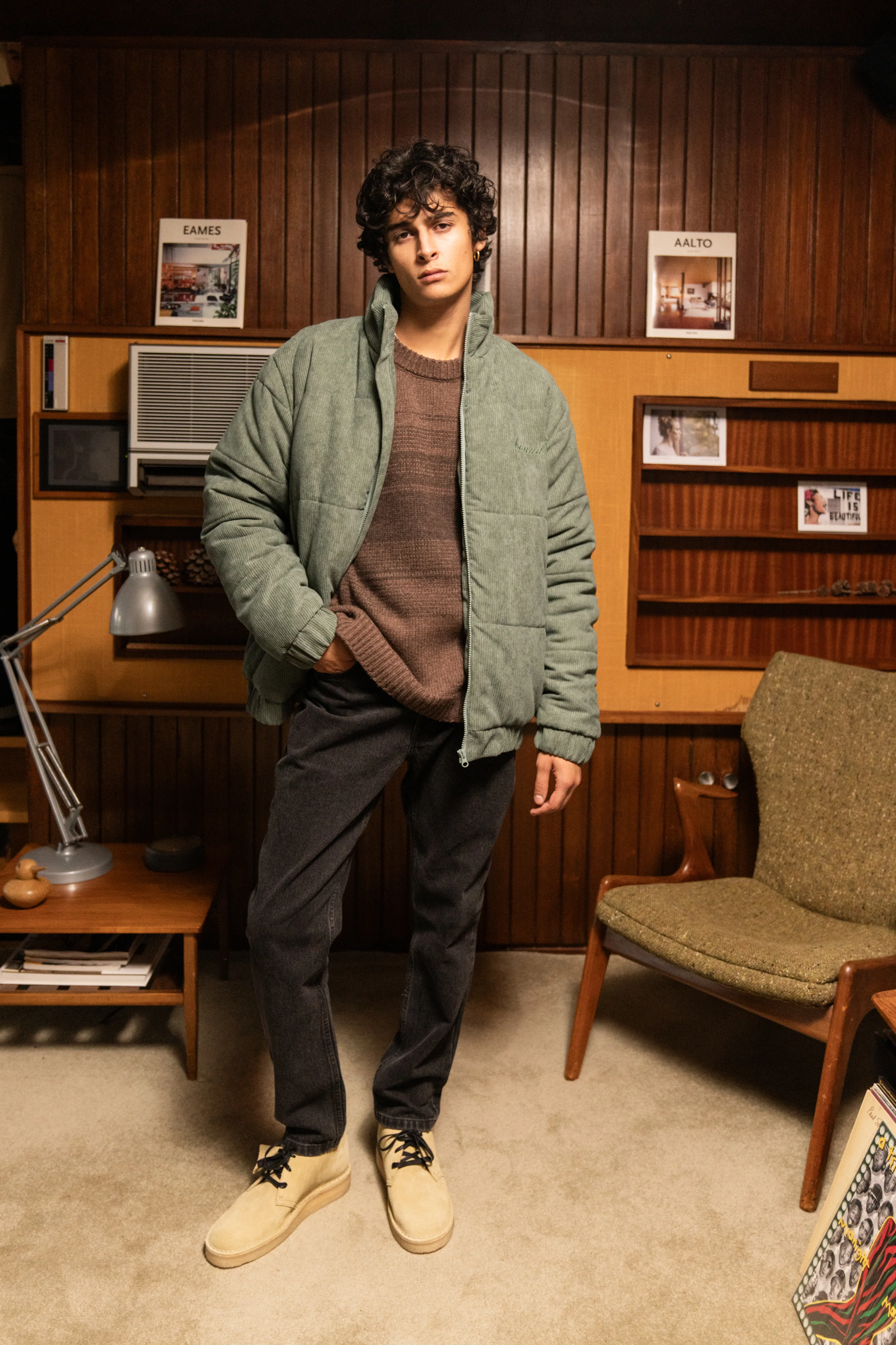 BROWN GRADIENT LAMBSWOOL SWEATER - Image 7