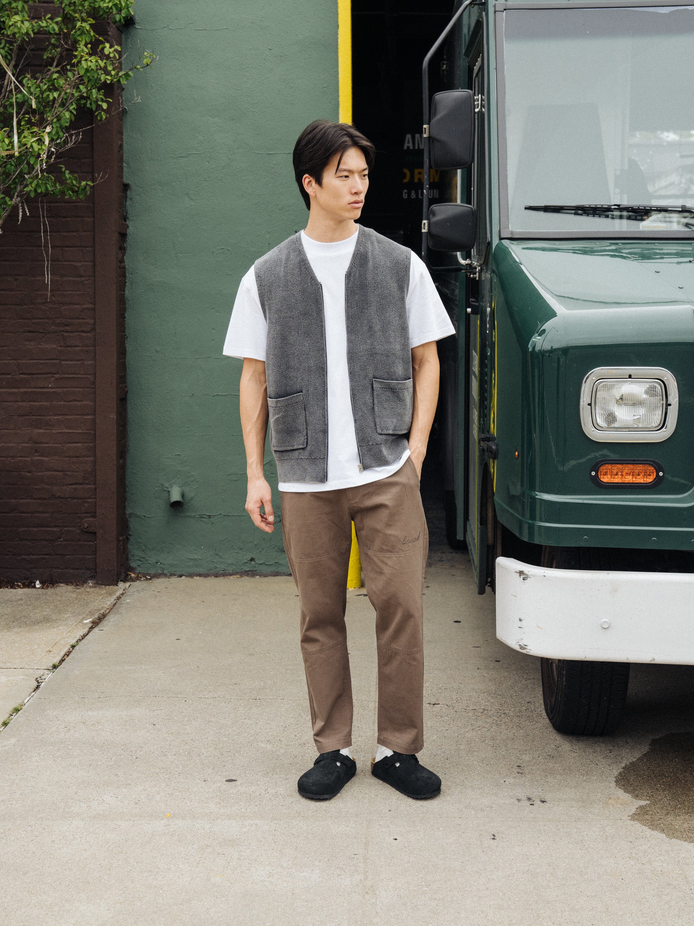 BROWN STRAIGHT WORK PANT - Image 3